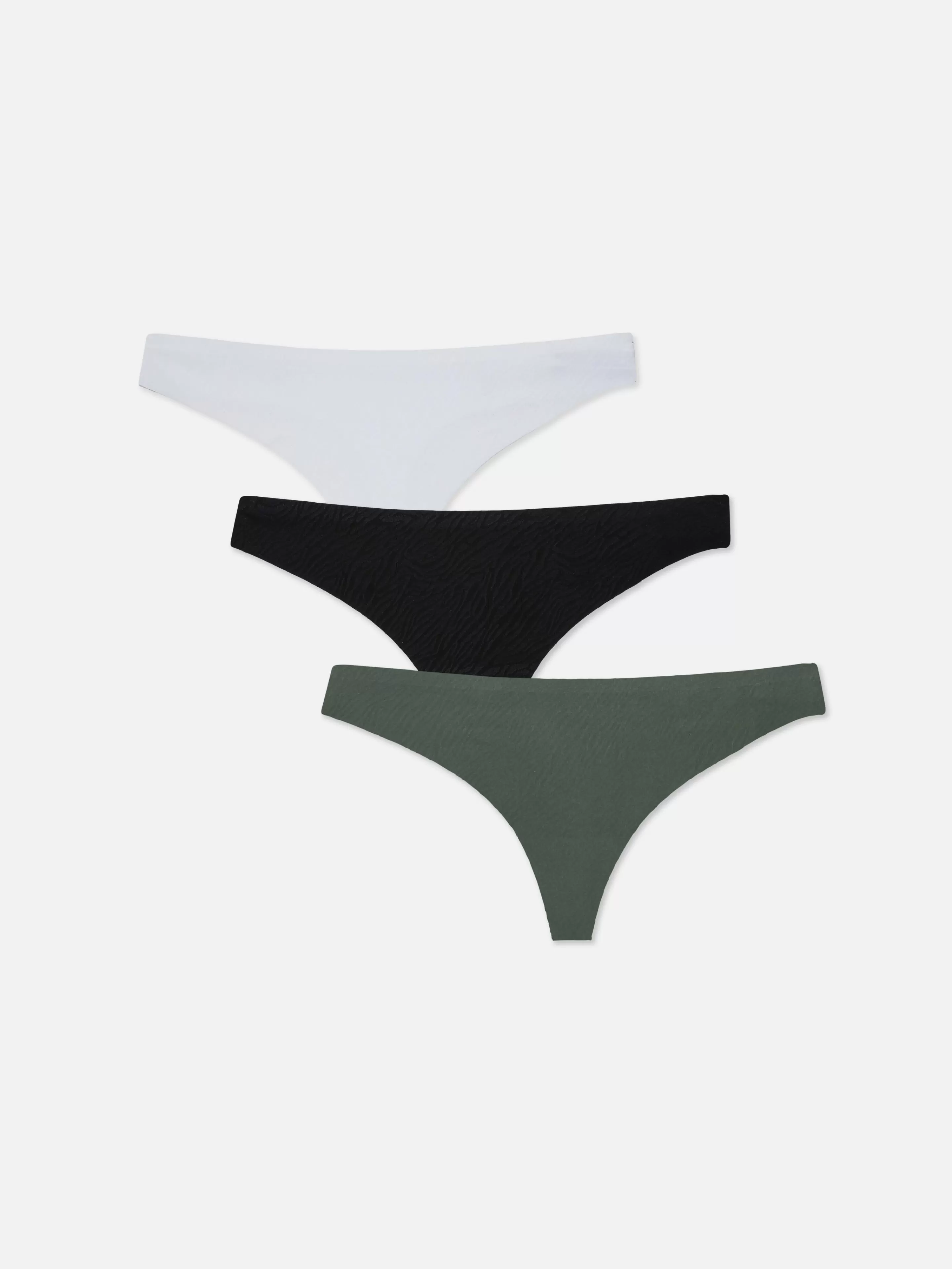 Primark Slips | Nahtlose Tangas, 3er-Pack Khakifarben