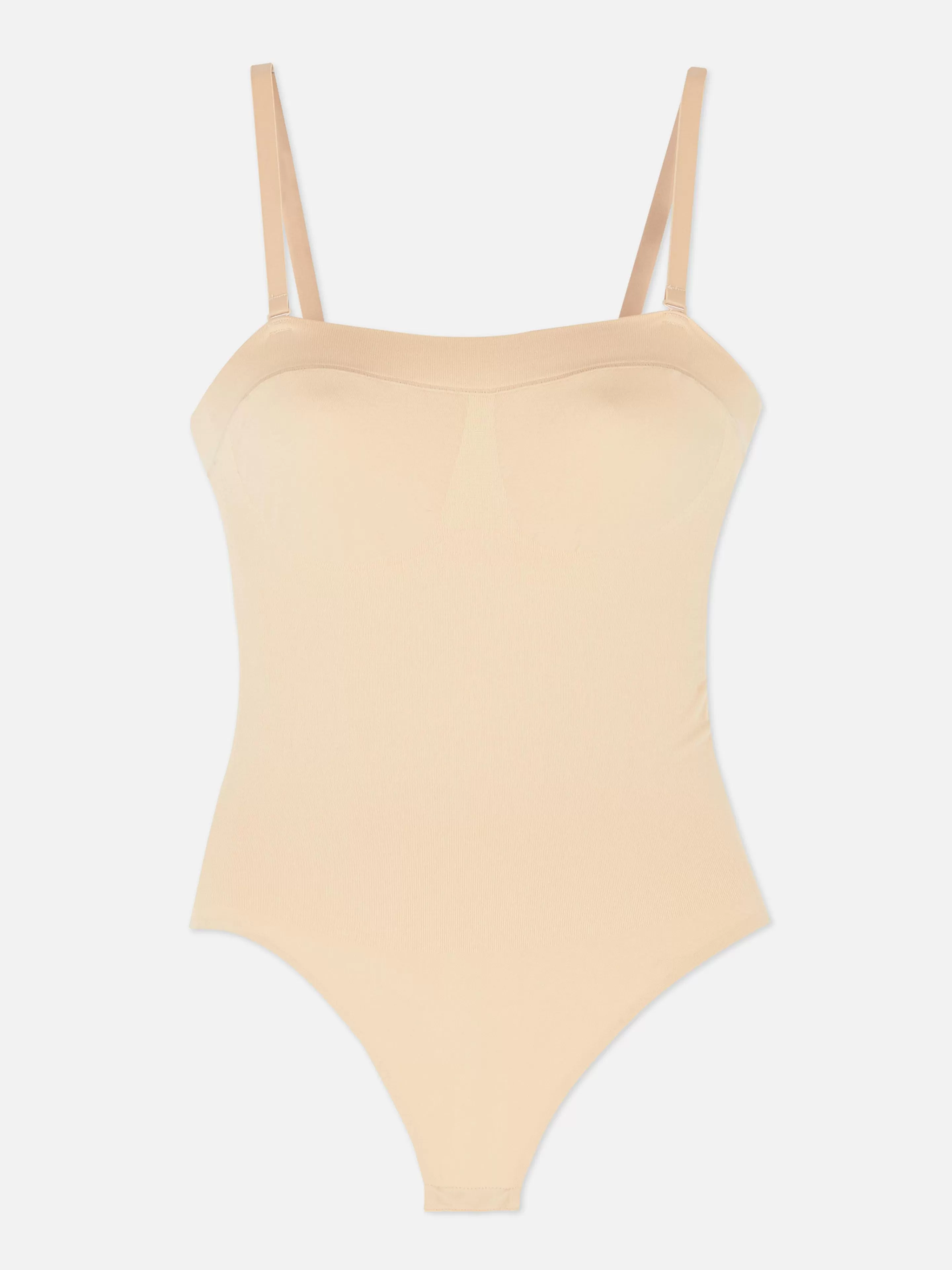 Primark Shapewear | Nahtloser Bandeau-Bodysuit Mit Tanga Taupefarben