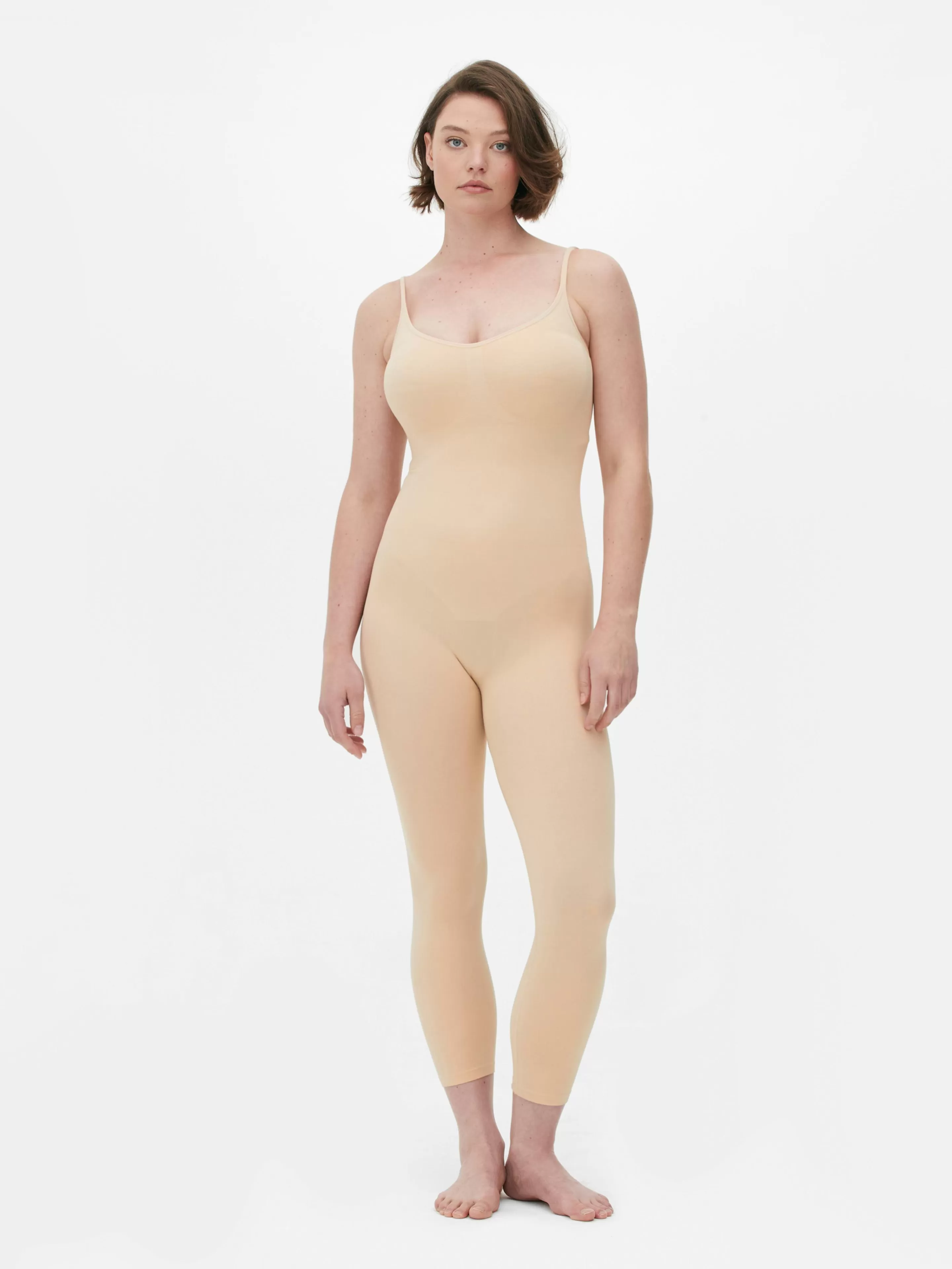 Primark Shapewear | Nahtloser Shapewear-Catsuit Taupefarben