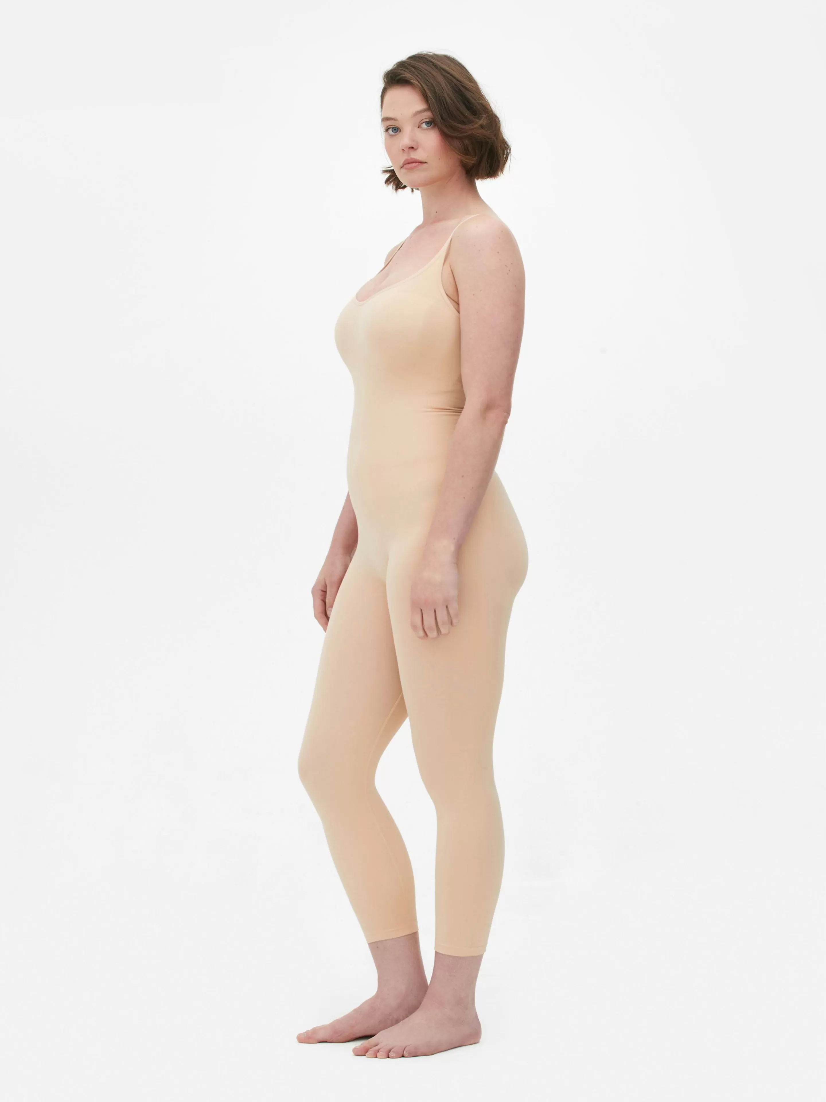 Primark Shapewear | Nahtloser Shapewear-Catsuit Taupefarben