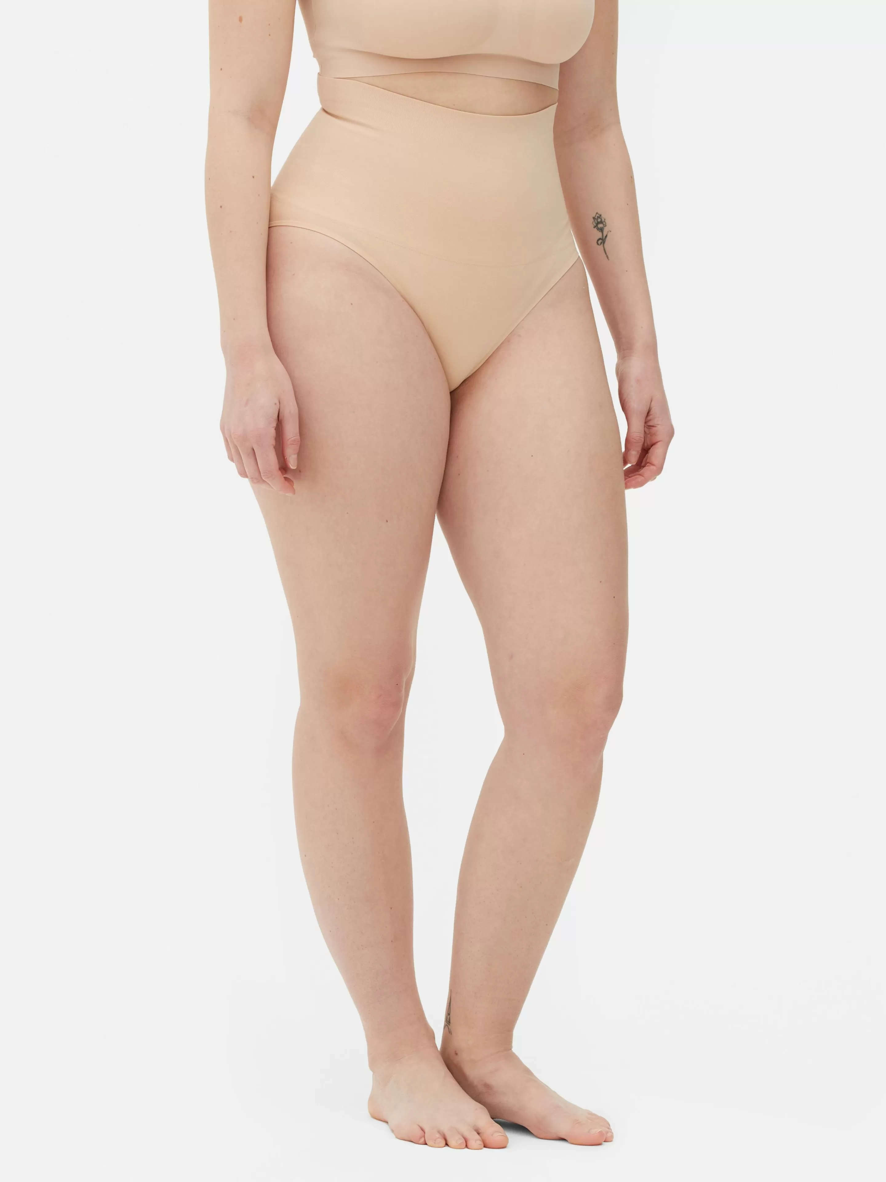 Primark Shapewear | Nahtloser Shapewear-Slip Mit Hohem Bund Taupefarben