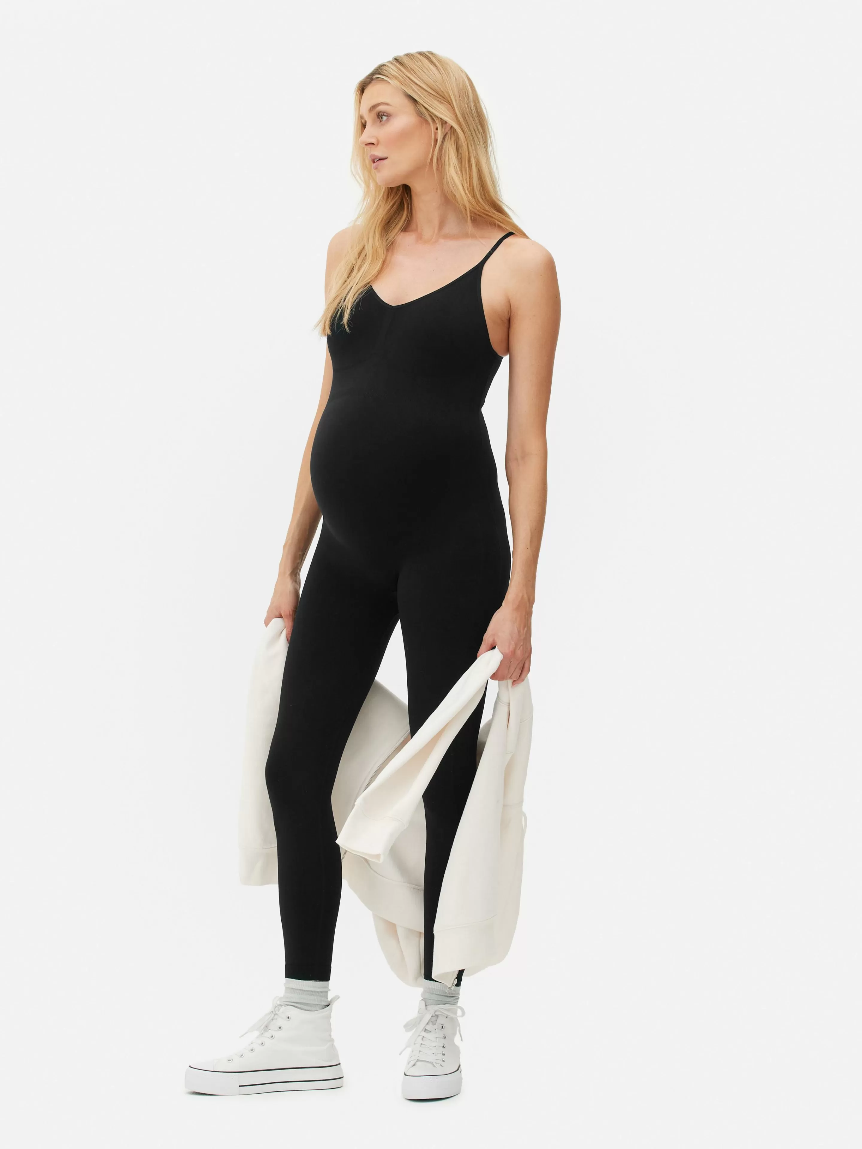 Primark Fitnesskleidung Und Activewear | Nahtloser Umstands-Einteiler Schwarz