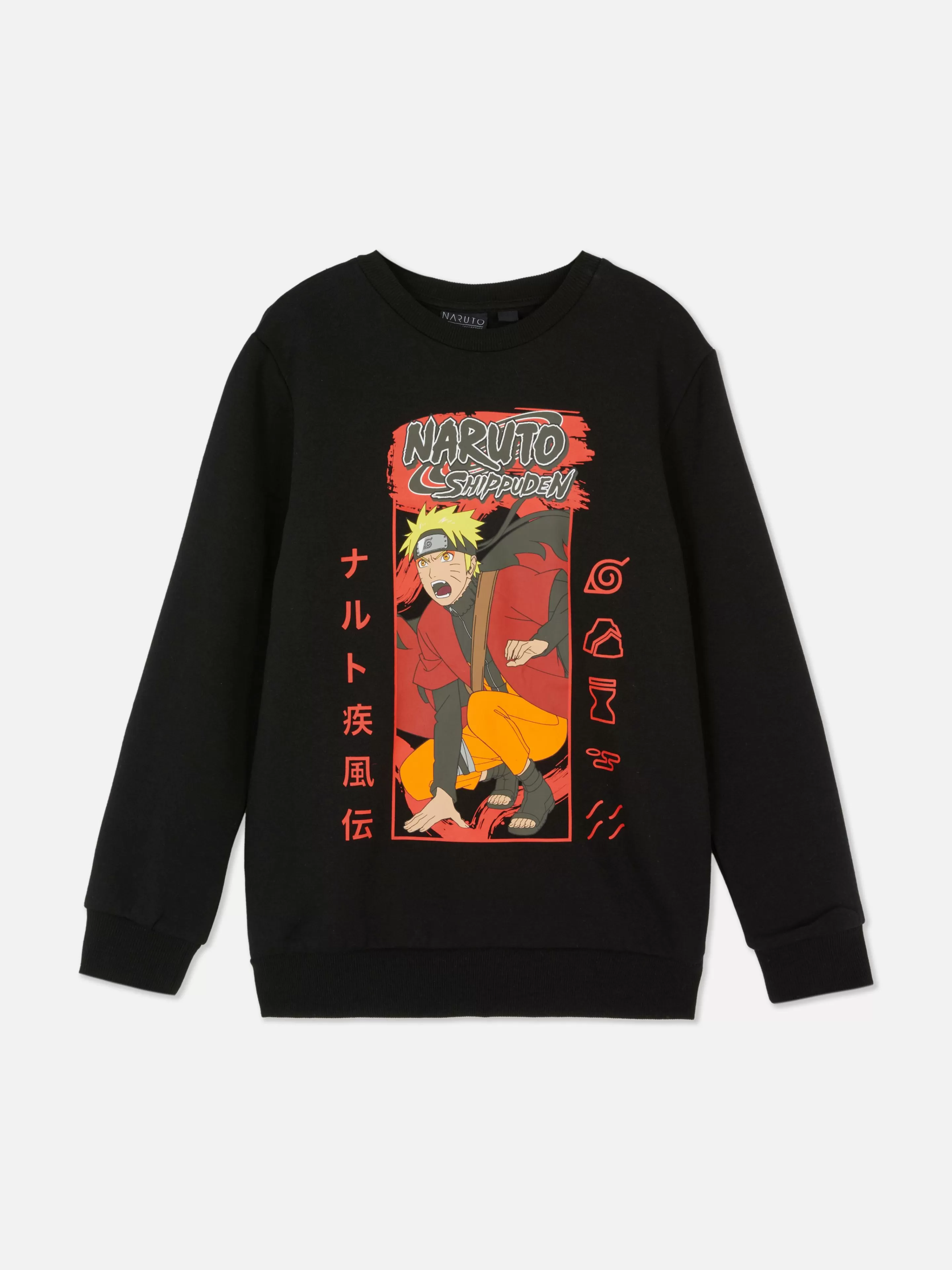 Primark Hoodies Und Sweatshirts | „Naruto“ Sweatshirt Mit Grafik Schwarz