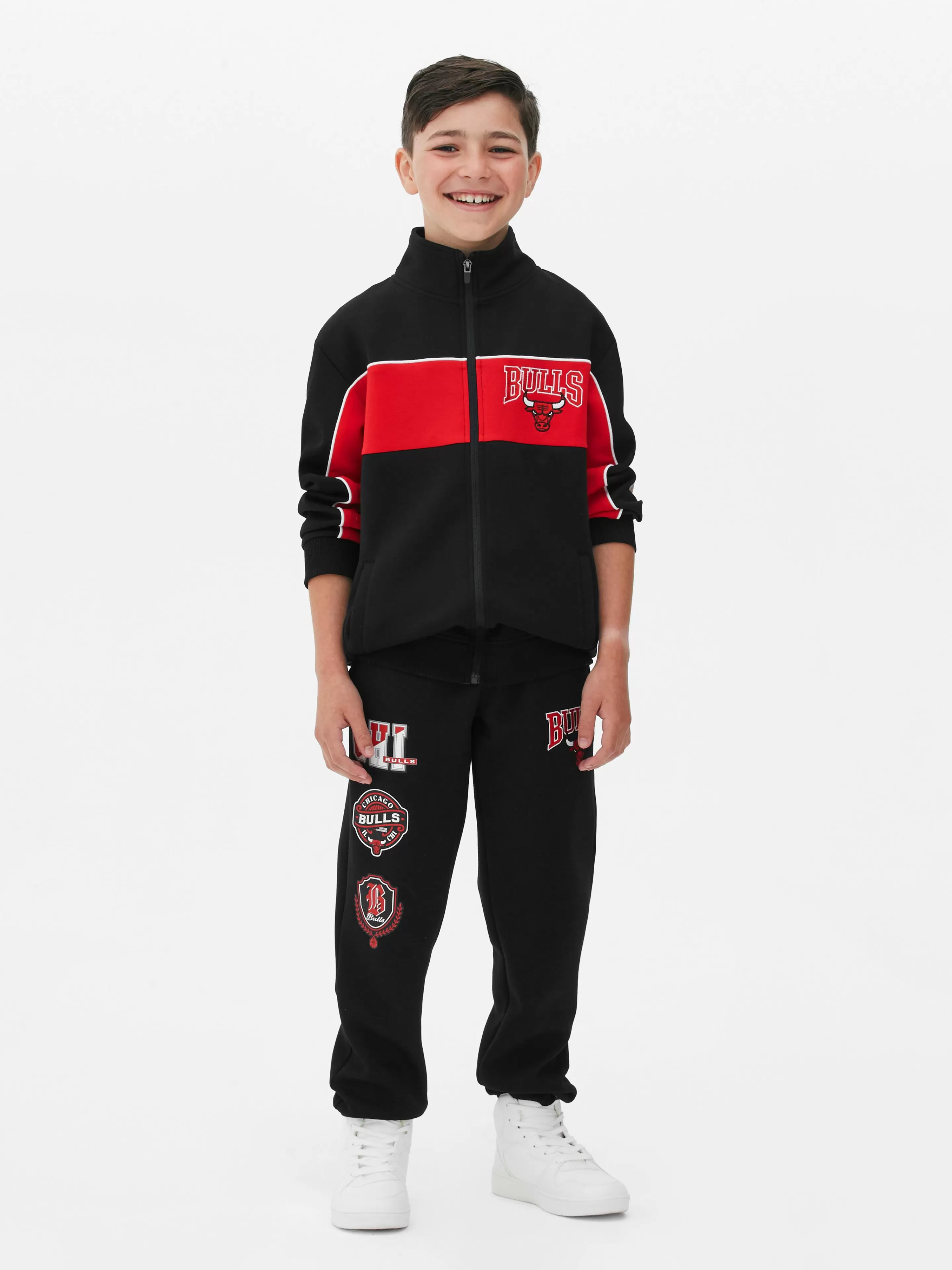 Primark Hoodies Und Sweatshirts | „NBA Chicago Bulls“ Jacke Mit Trichterkragen Rot