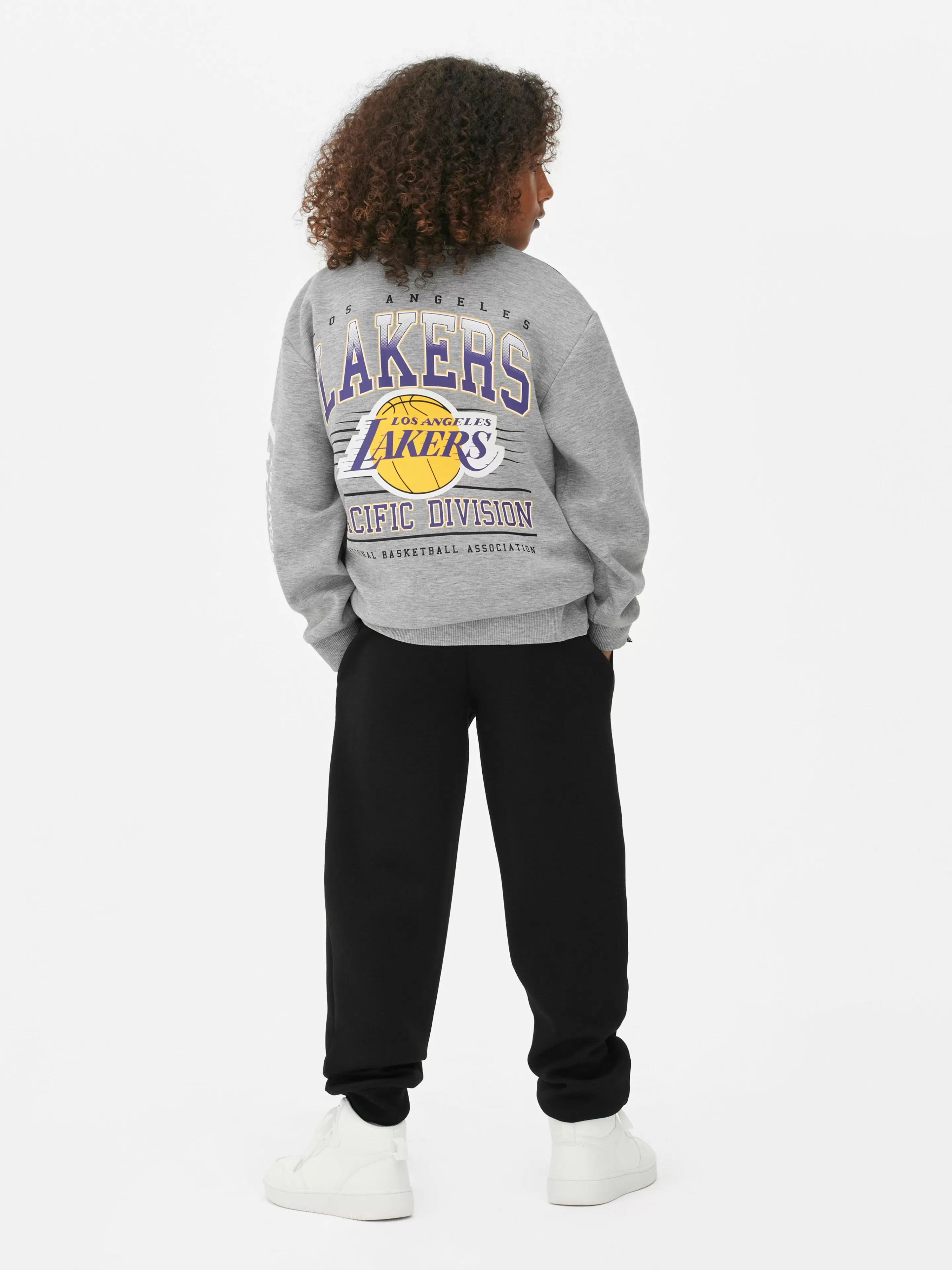 Primark Hoodies Und Sweatshirts | „NBA LA Lakers“ Sweatshirt Mit Reißverschluss Schwarz/Weiß