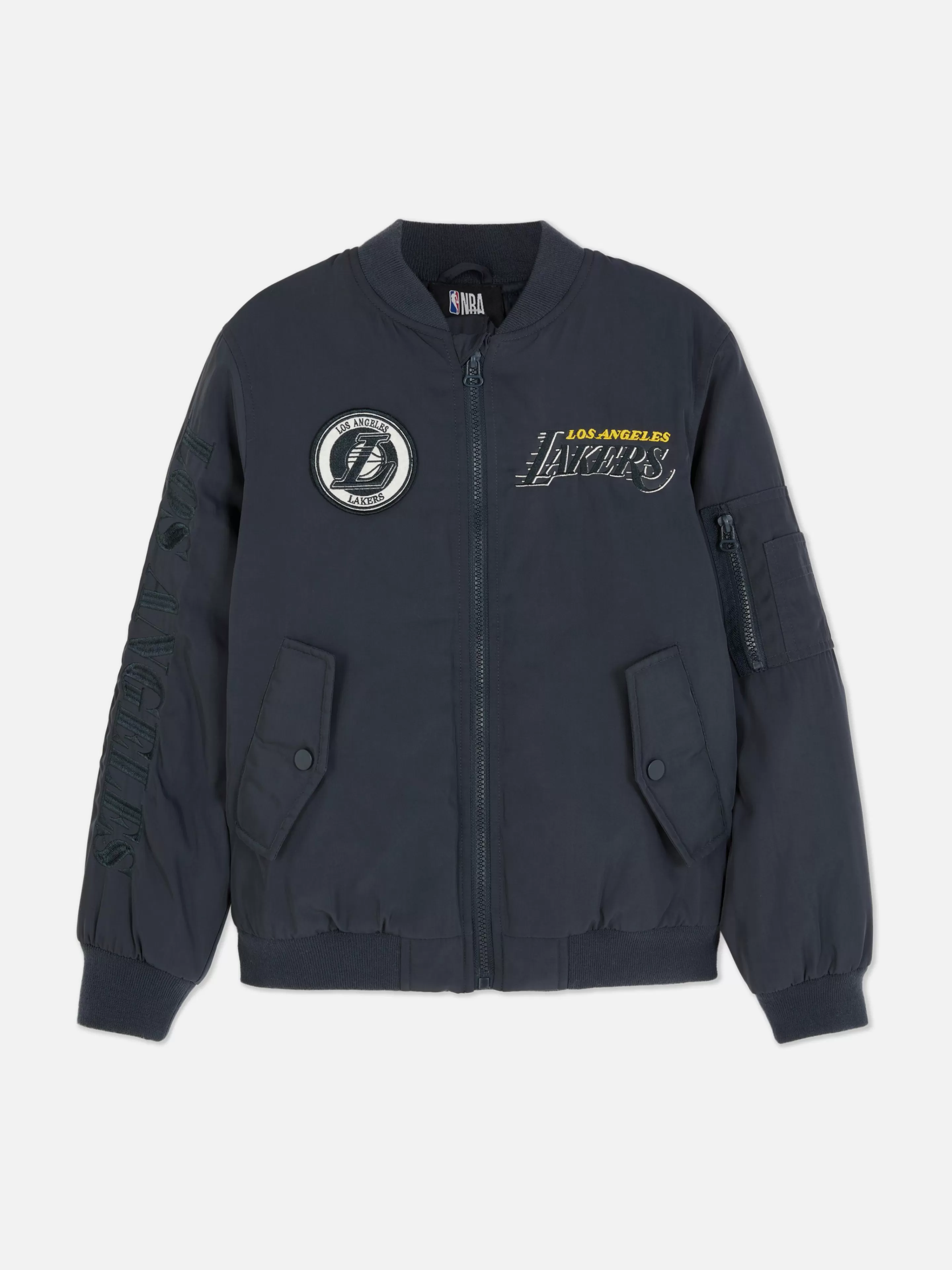 Primark Jacken Und Mäntel | „NBA Los Angeles Lakers“ Bomberjacke Grau