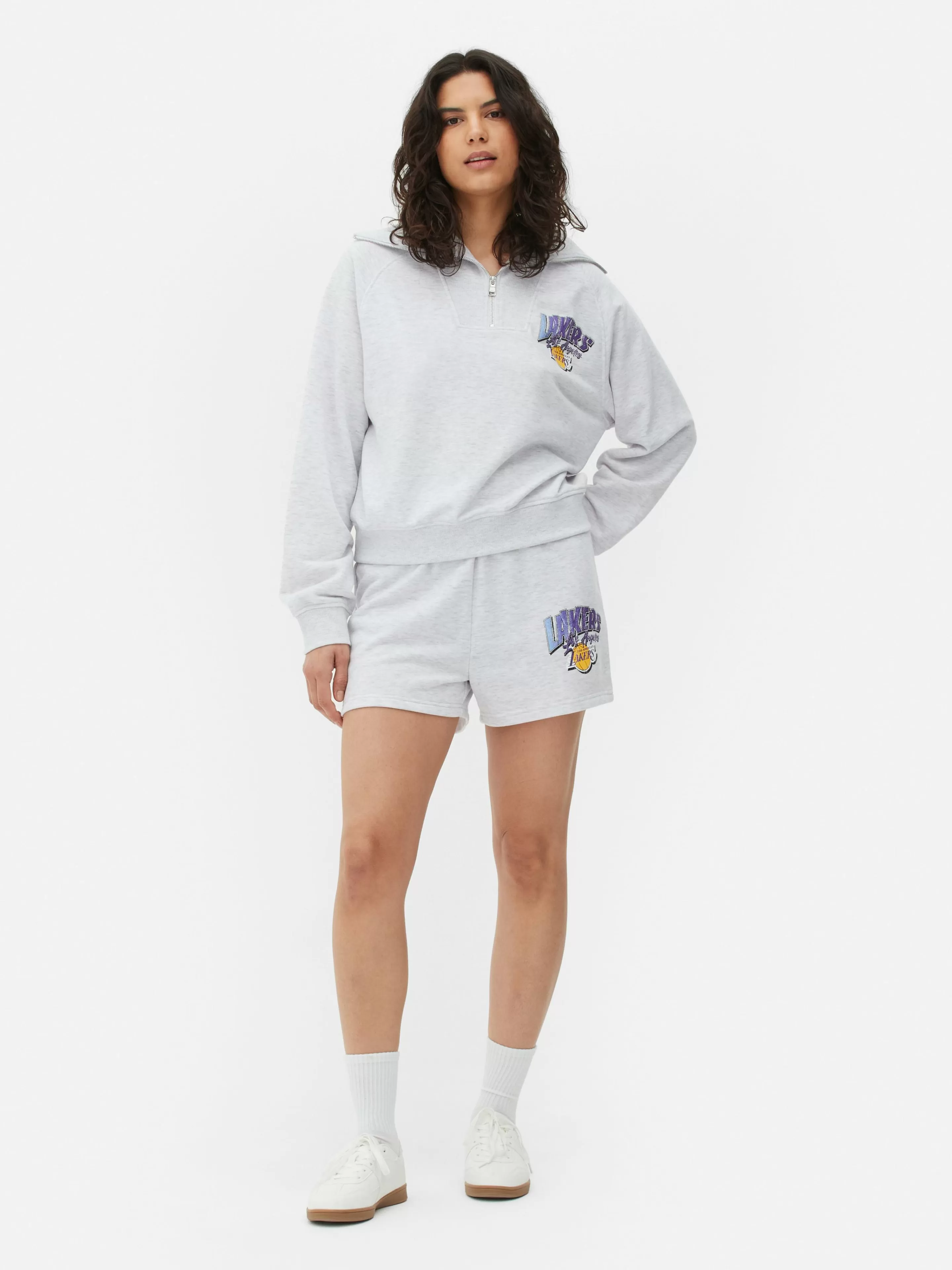 Primark Hoodies Und Sweatshirts | „NBA Los Angeles Lakers“ Sweatshirt Zum Kombinieren Grau