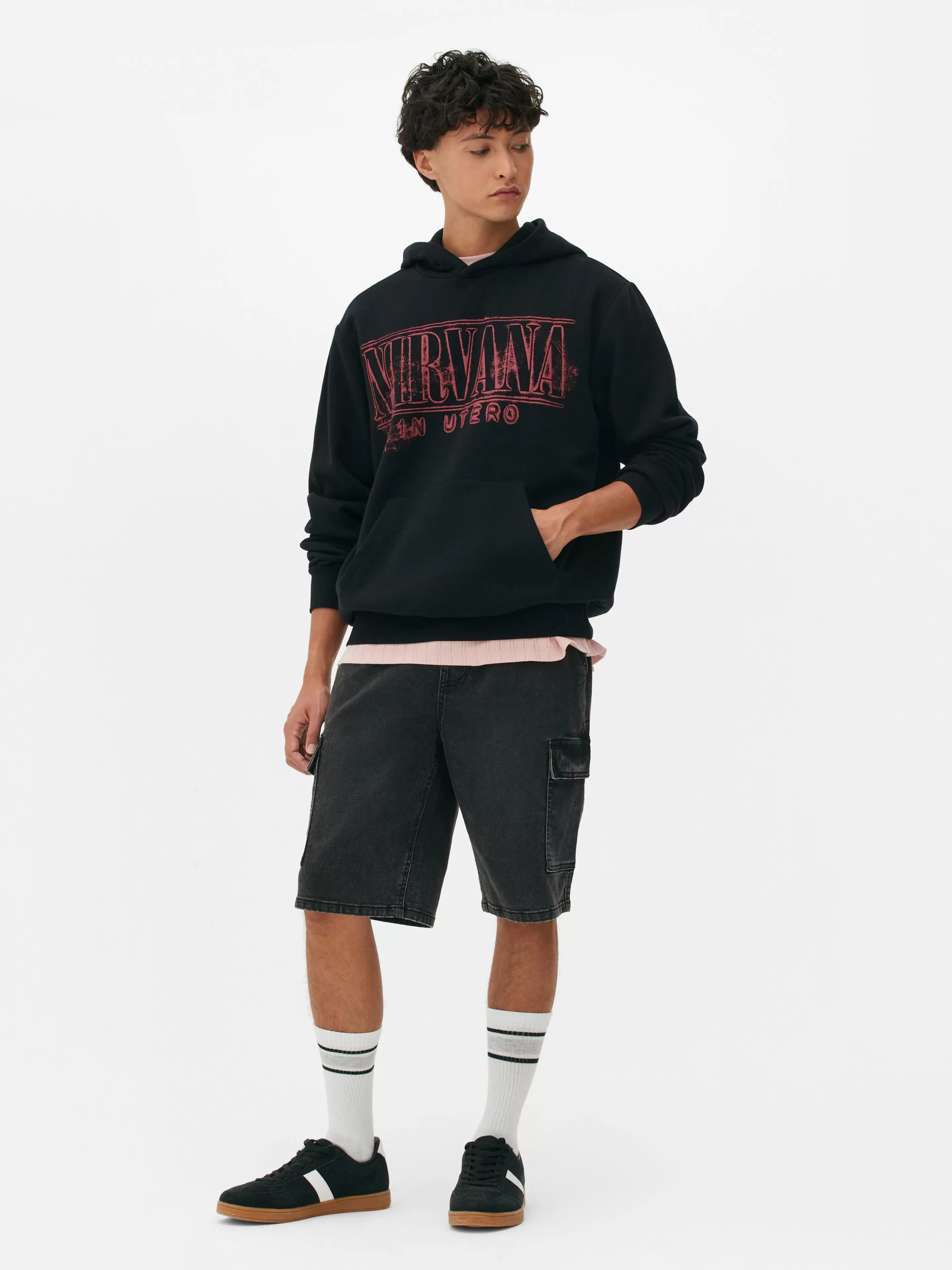 Primark Grafik-T-Shirts Und -Sweatshirts | Hoodies Und Sweatshirts | „Nirvana Albumcover“ Hoodie Schwarz