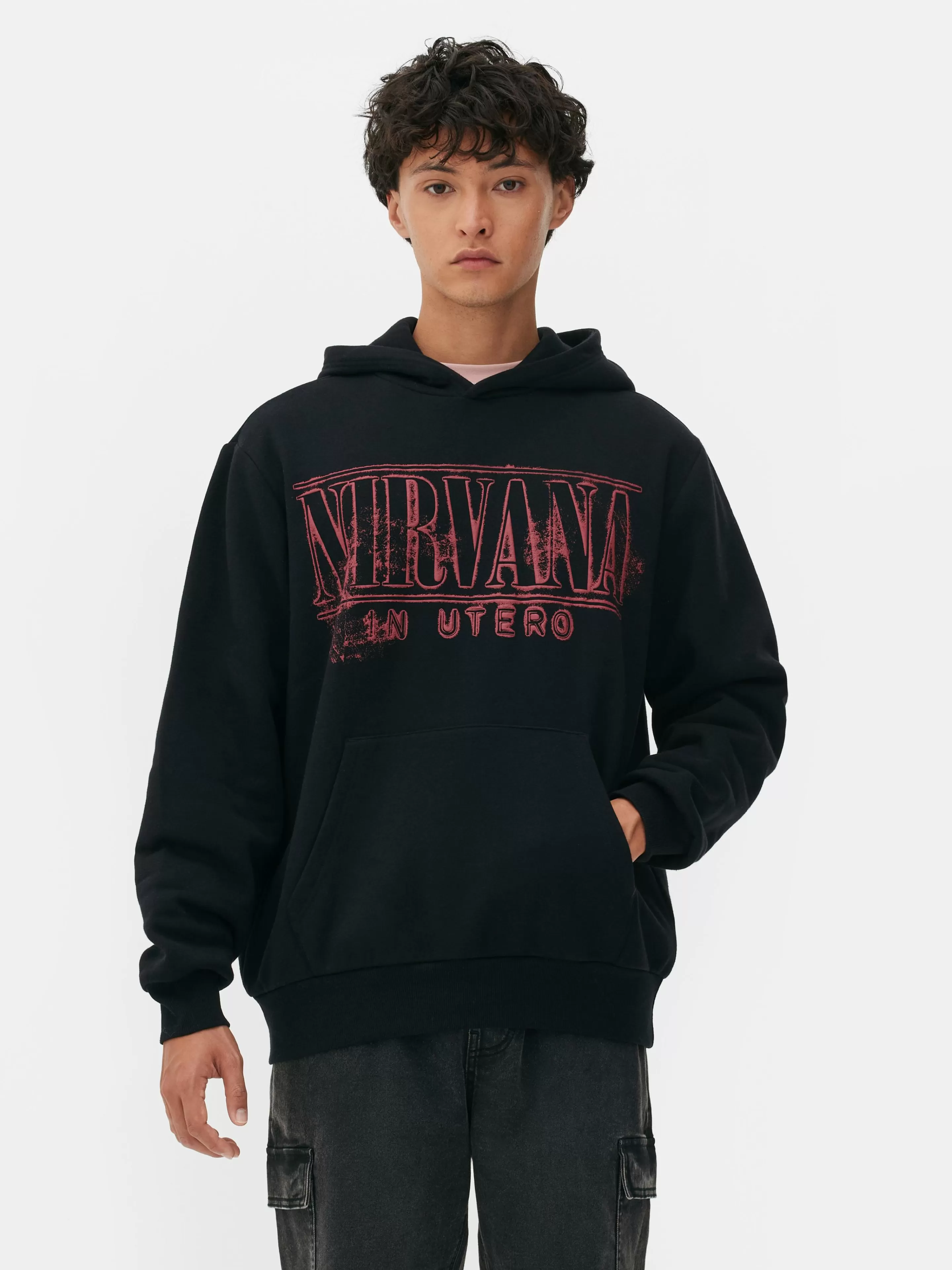 Primark Grafik-T-Shirts Und -Sweatshirts | Hoodies Und Sweatshirts | „Nirvana Albumcover“ Hoodie Schwarz