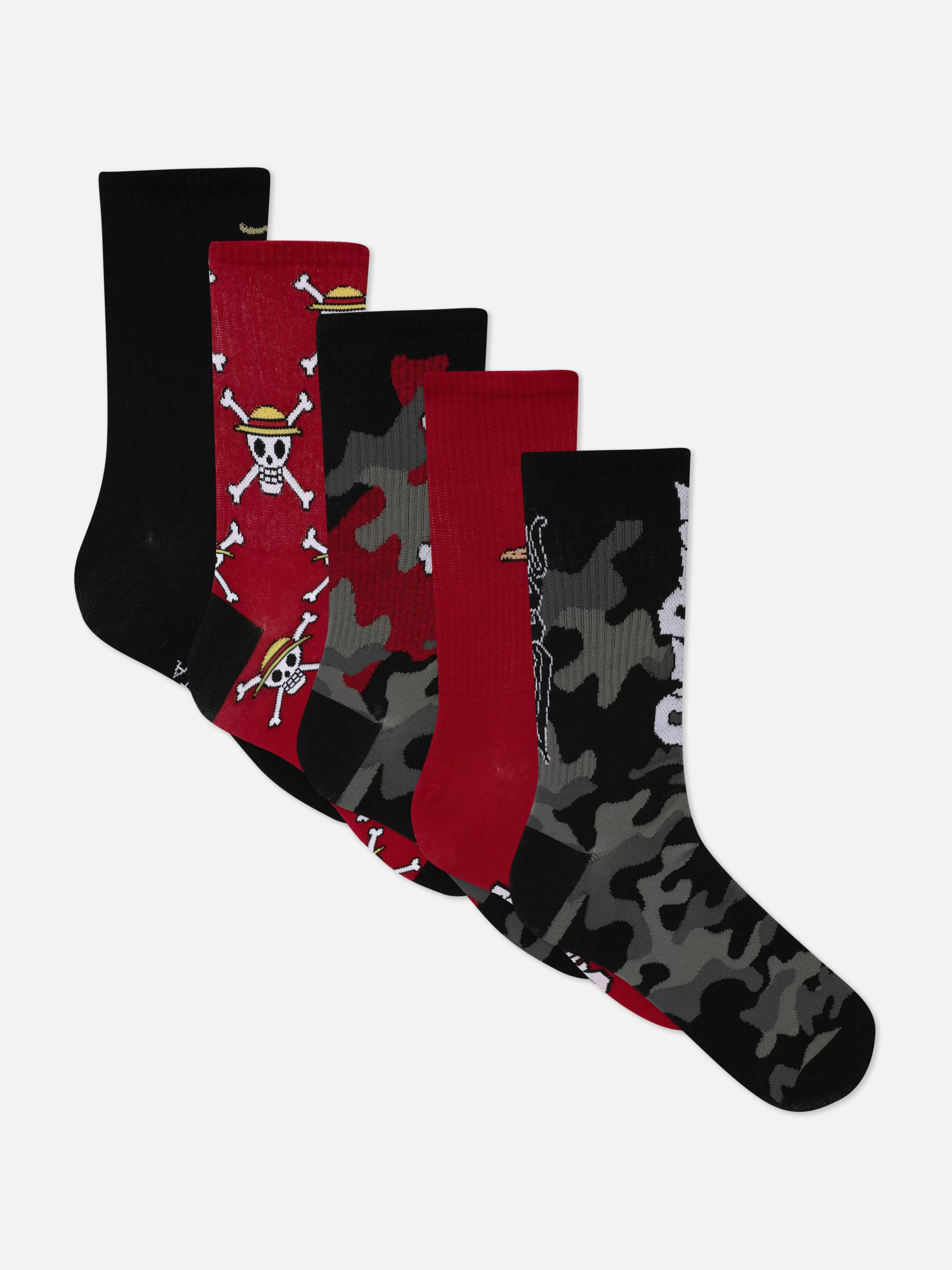 Primark Socken | „One Piece“ Söckchen, 5er-Pack Multi