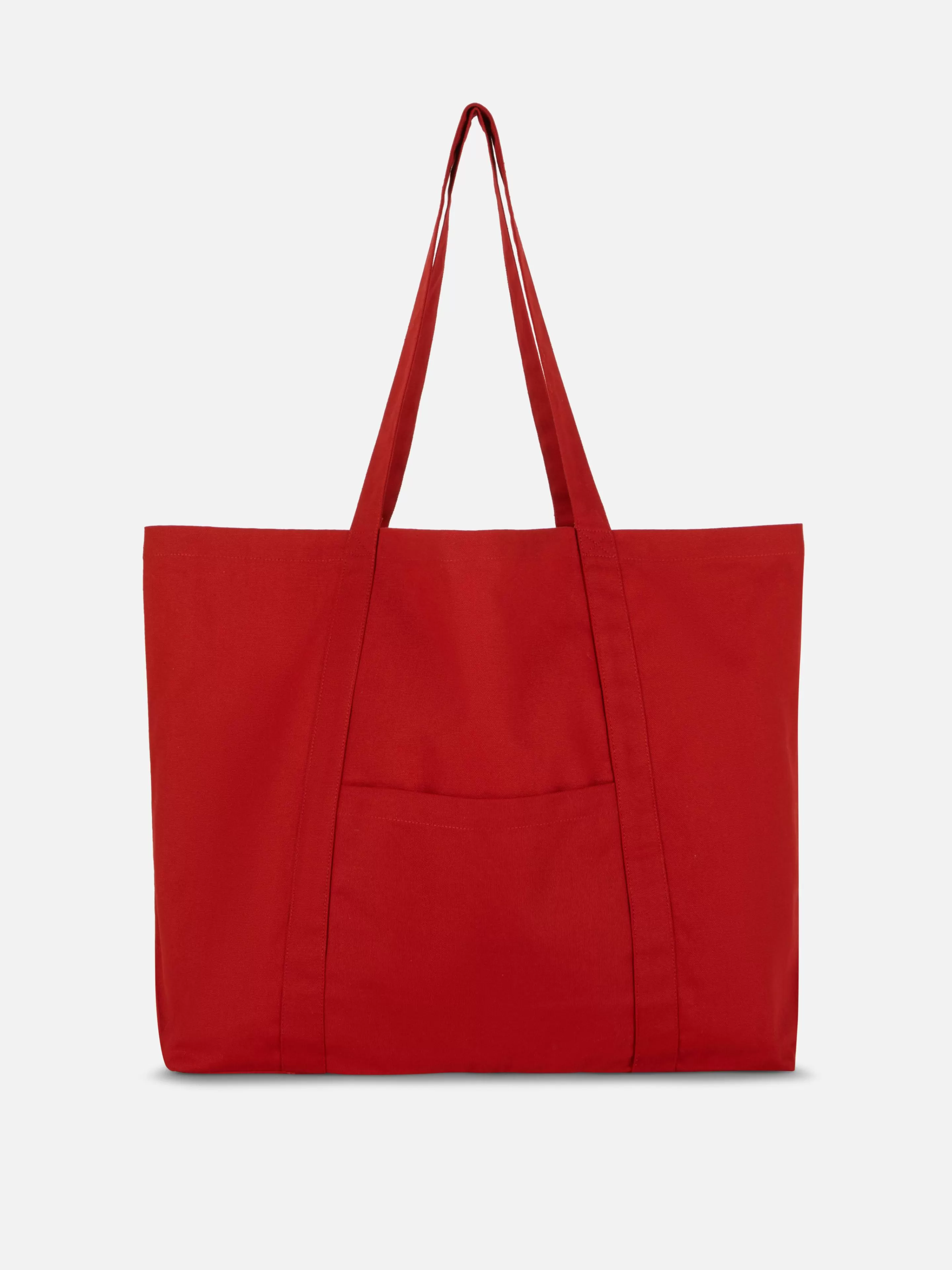 Primark Taschen Und Portemonnaies | Oversize-Tragetasche Aus Canvas Rot