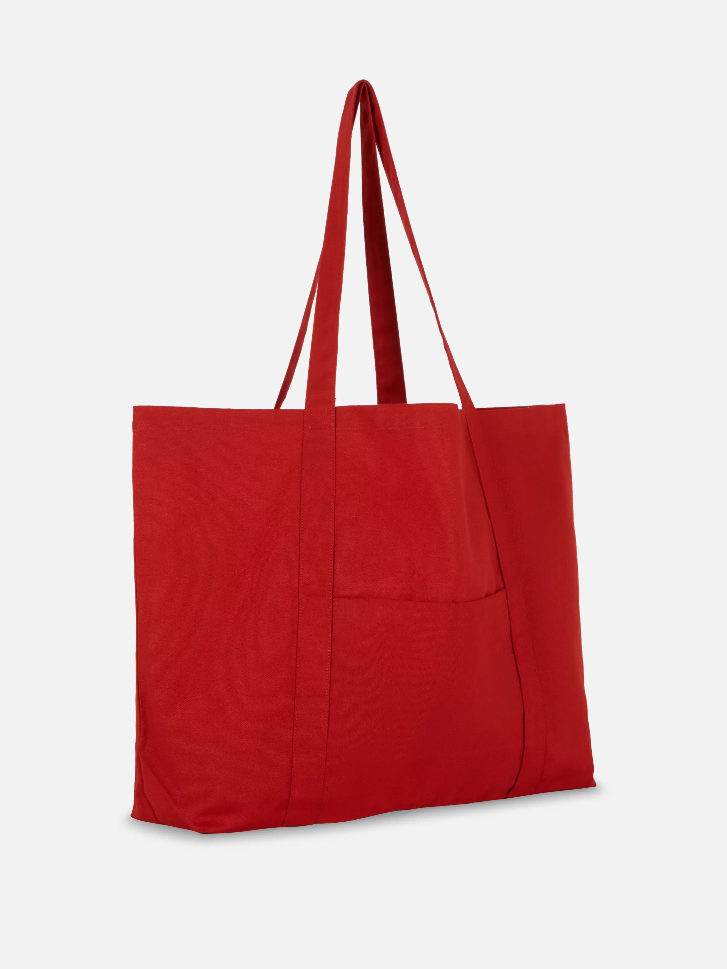 Primark Taschen Und Portemonnaies | Oversize-Tragetasche Aus Canvas Rot