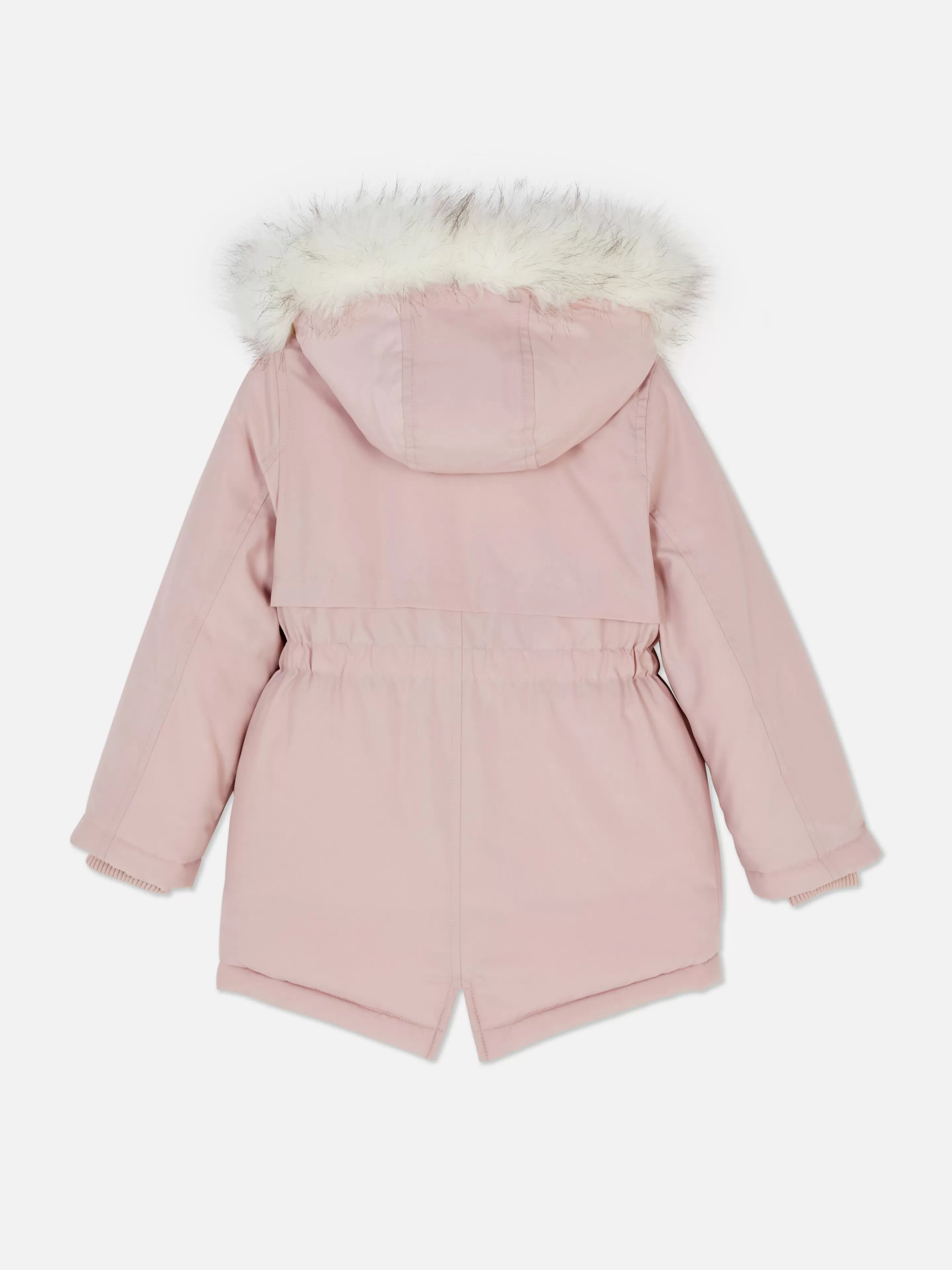 Primark Jacken Und Mäntel | Parka Mit Kunstfellkapuze Rosa