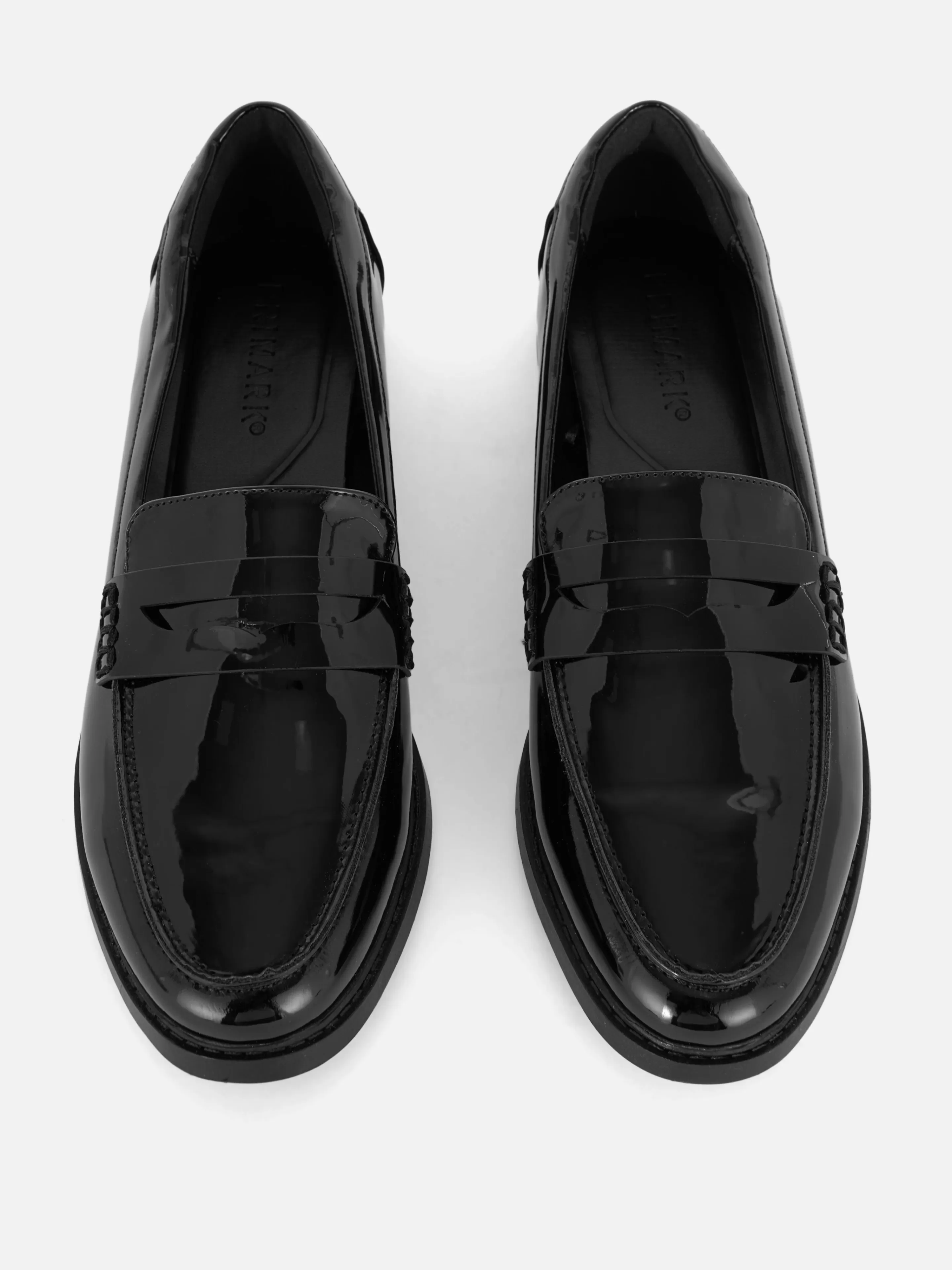 Primark Flache Schuhe | Pennyloafer Aus Kunstleder Schwarz