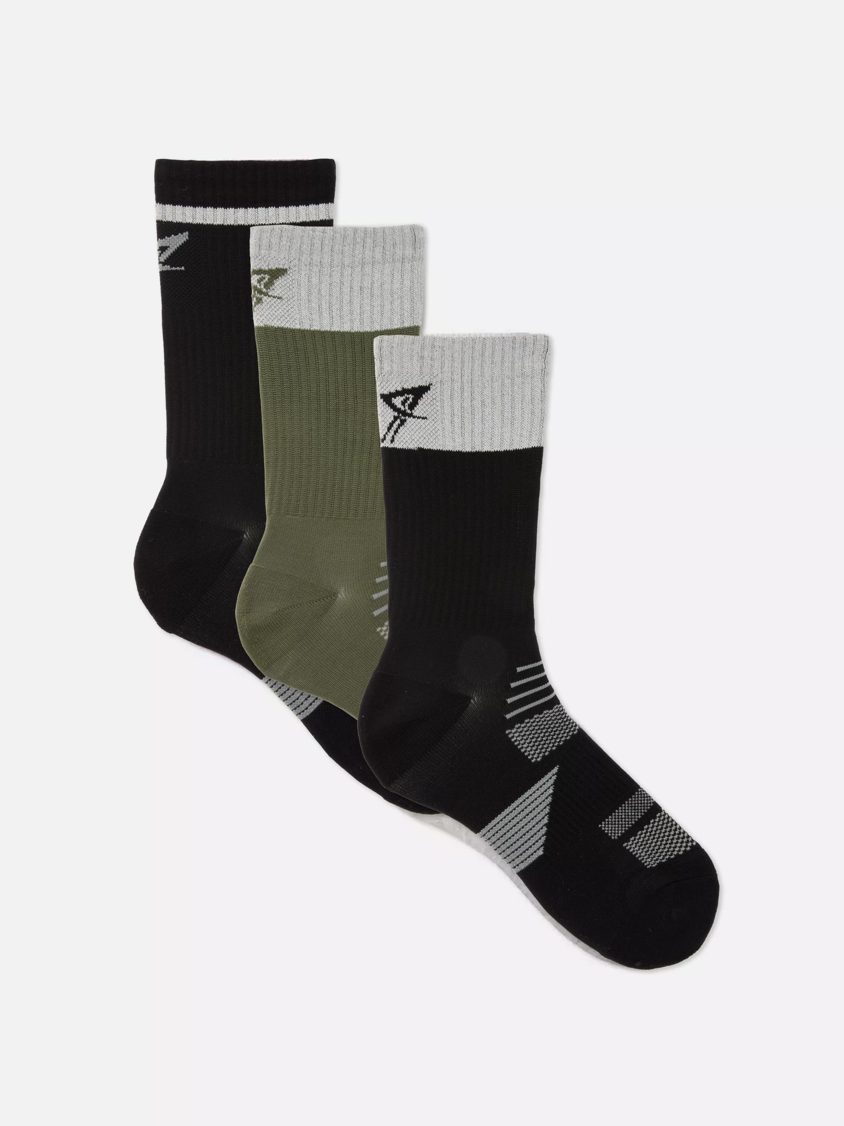 Primark Socken | Performance Crew-Socken, 3er-Pack Multi