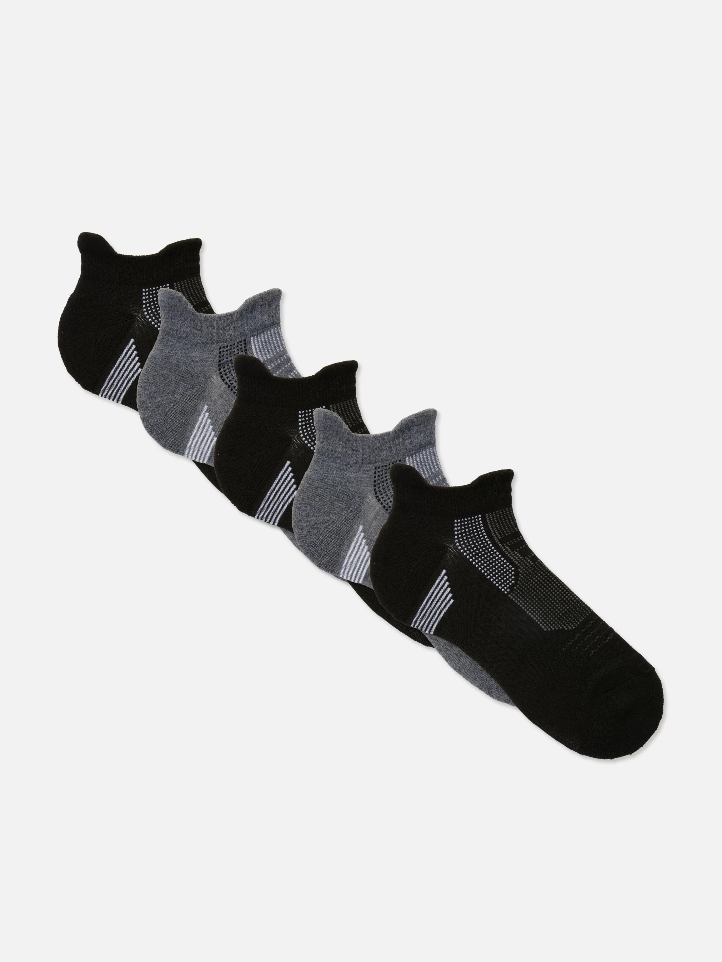 Primark Socken | Sportbekleidung | Performance Sneakersocken, 5er-Pack Schwarz