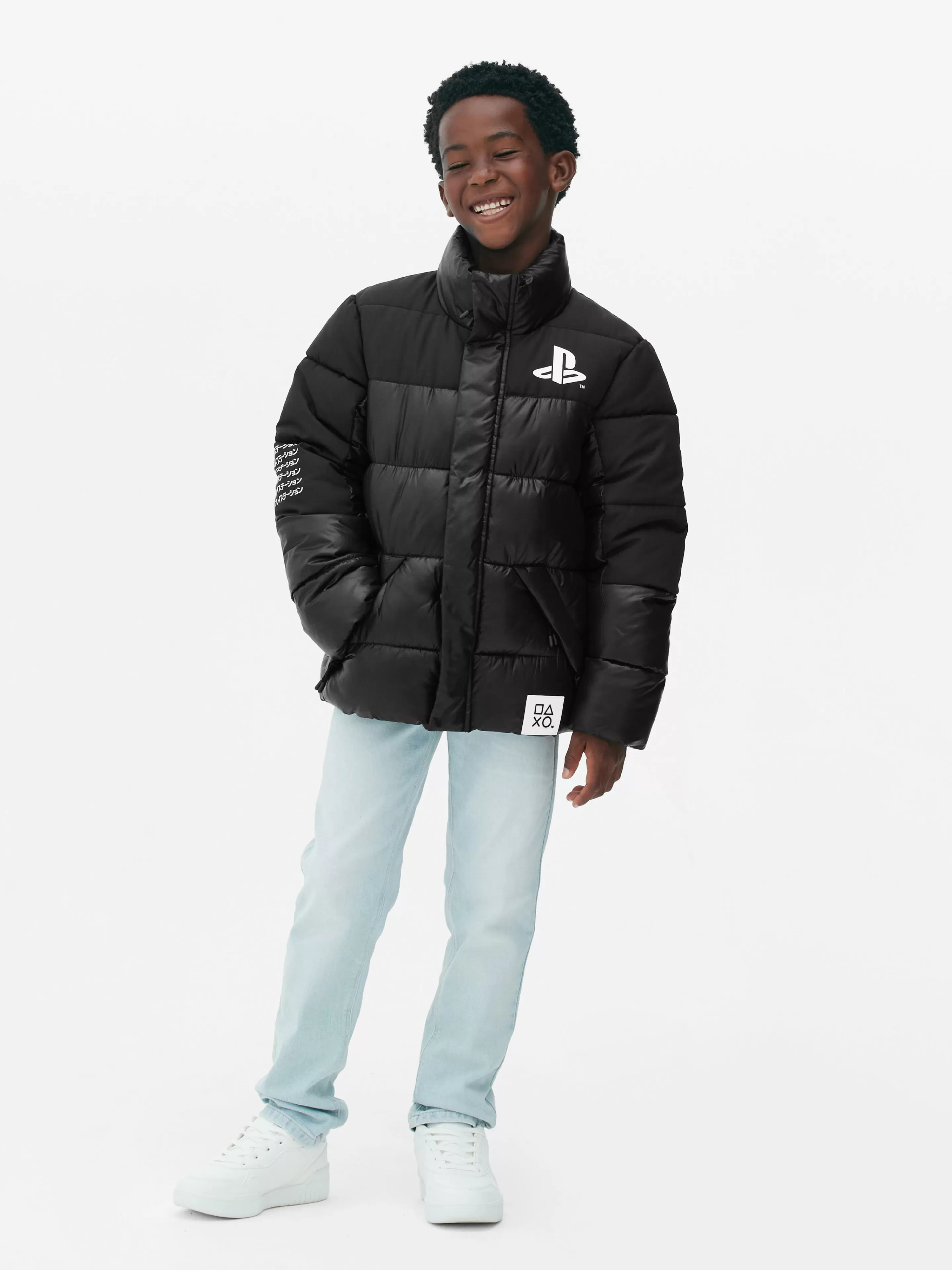 Primark Jacken Und Mäntel | „PlayStation“ Pufferjacke Schwarz