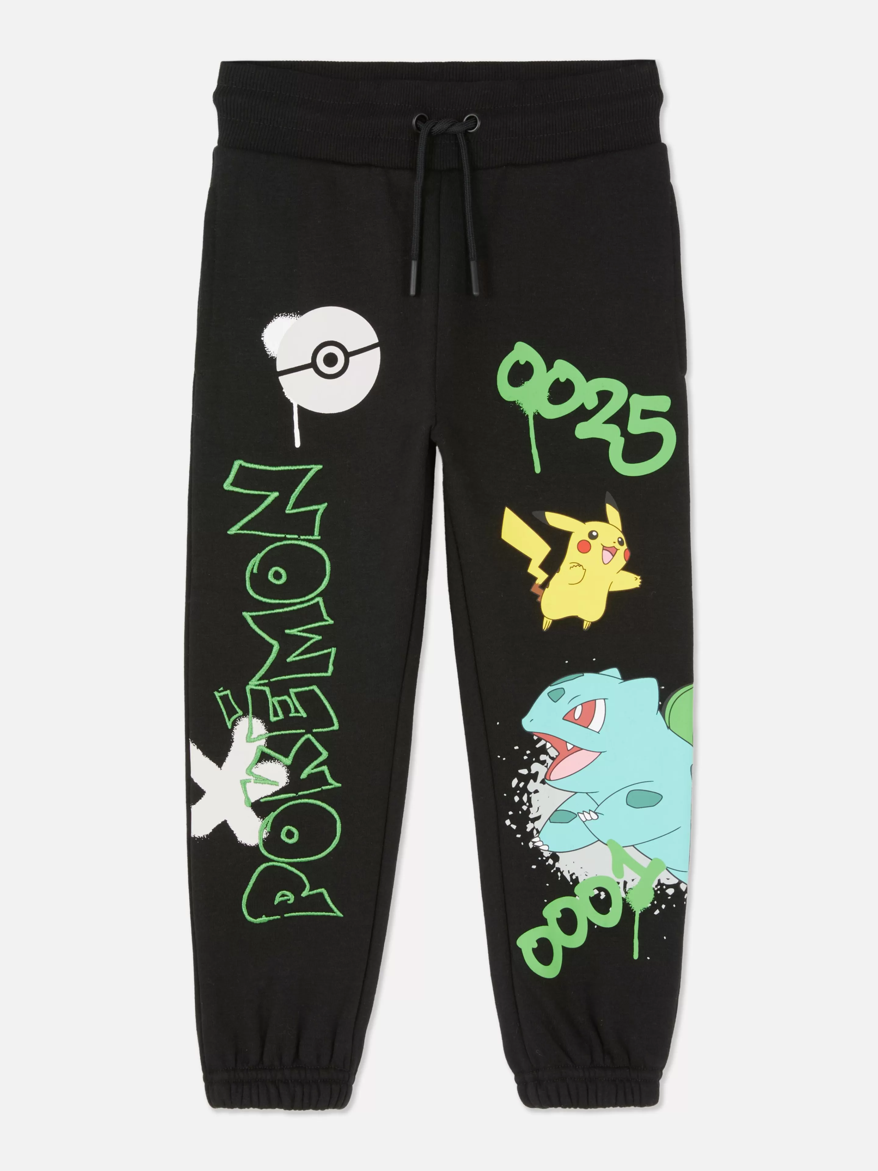 Primark Jogginghosen | „Pokémon“ Kombi-Jogginghose Mit Kordelzug Schwarz