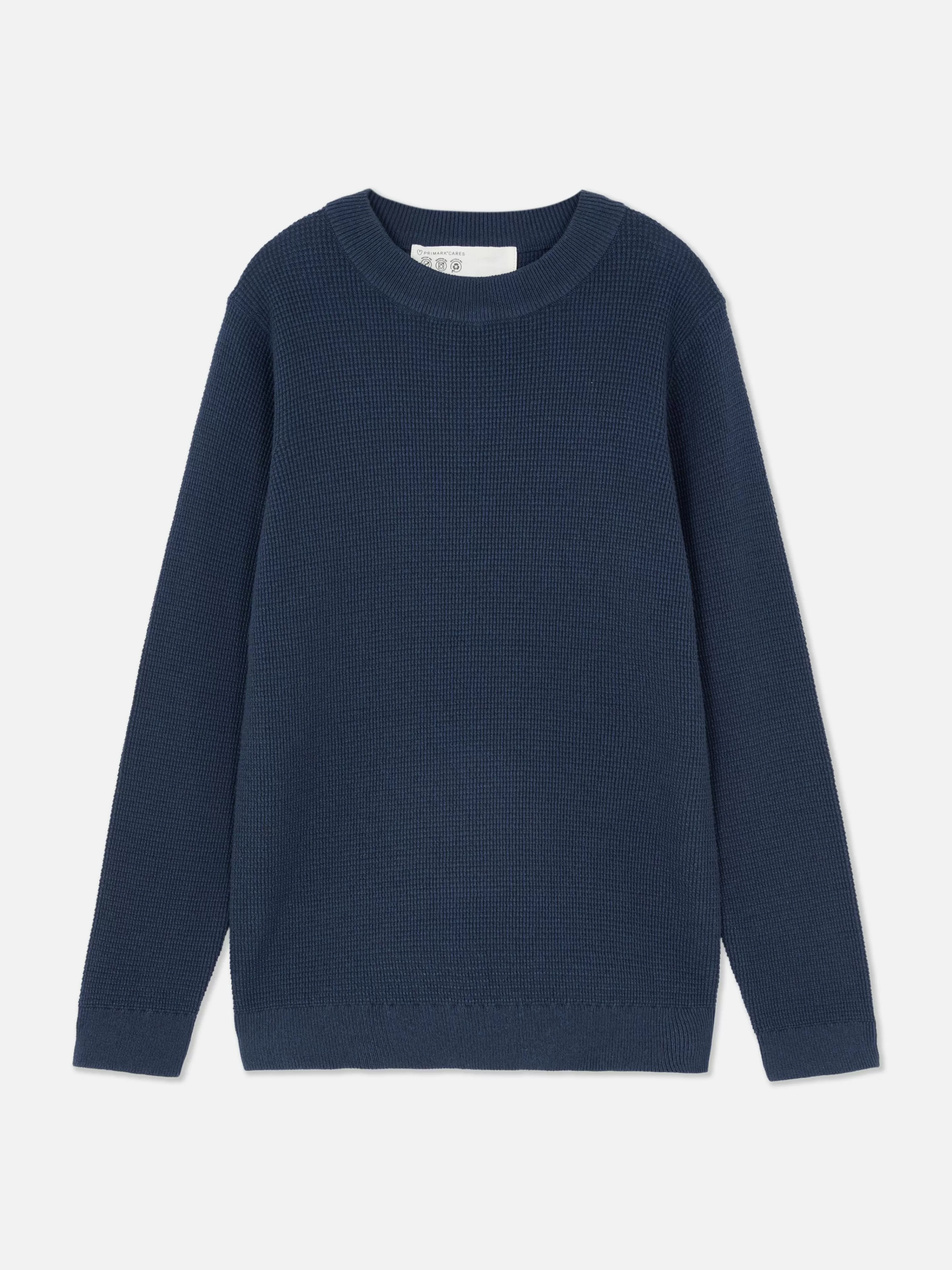 Primark Pullover Und Cardigans | Pullover Mit Waffelstruktur (Teeny Boys) Marineblau