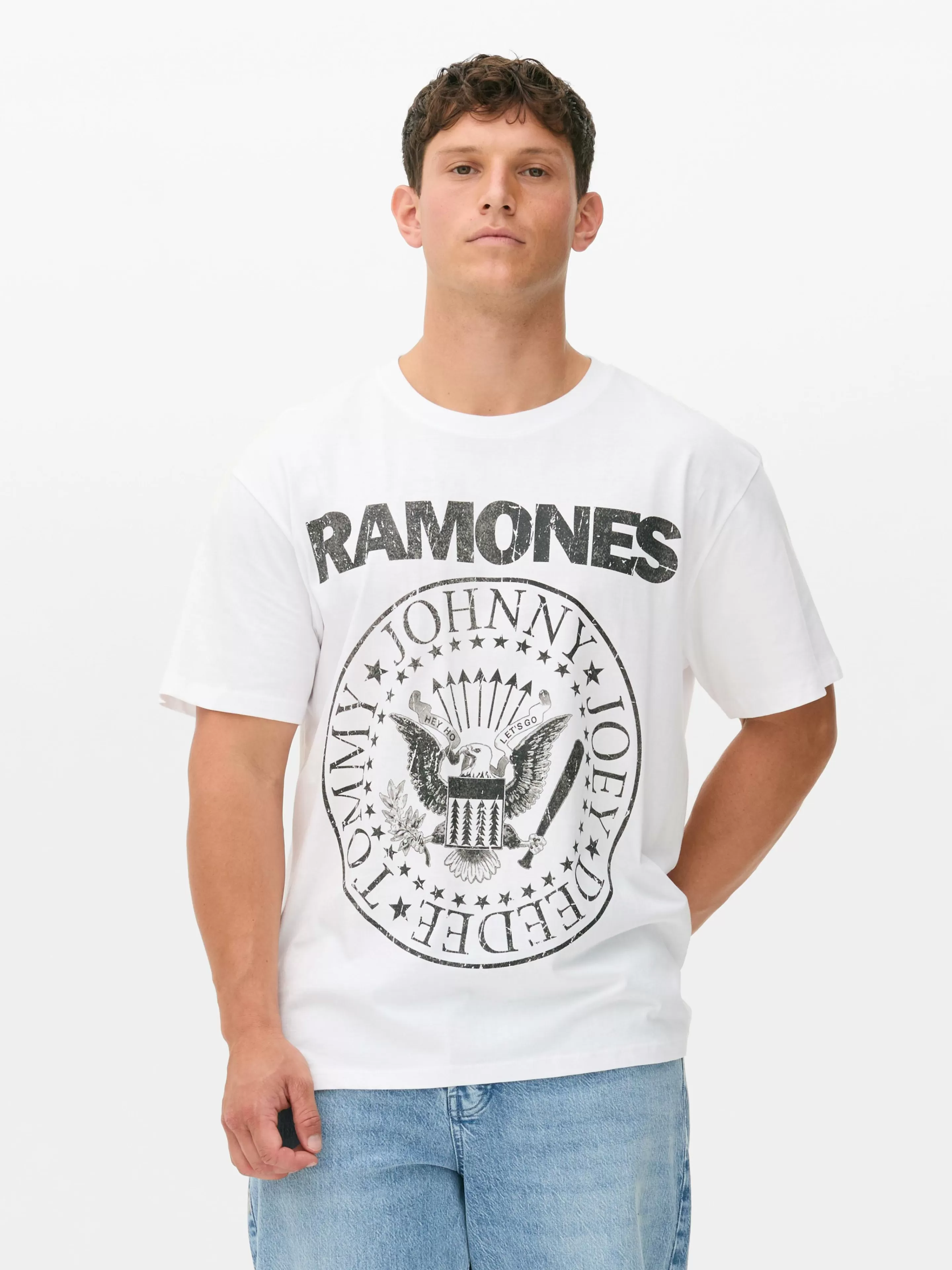 Primark Grafik-T-Shirts Und -Sweatshirts | Tops Und T-Shirts | „Ramones“ Tour-T-Shirt Weiß