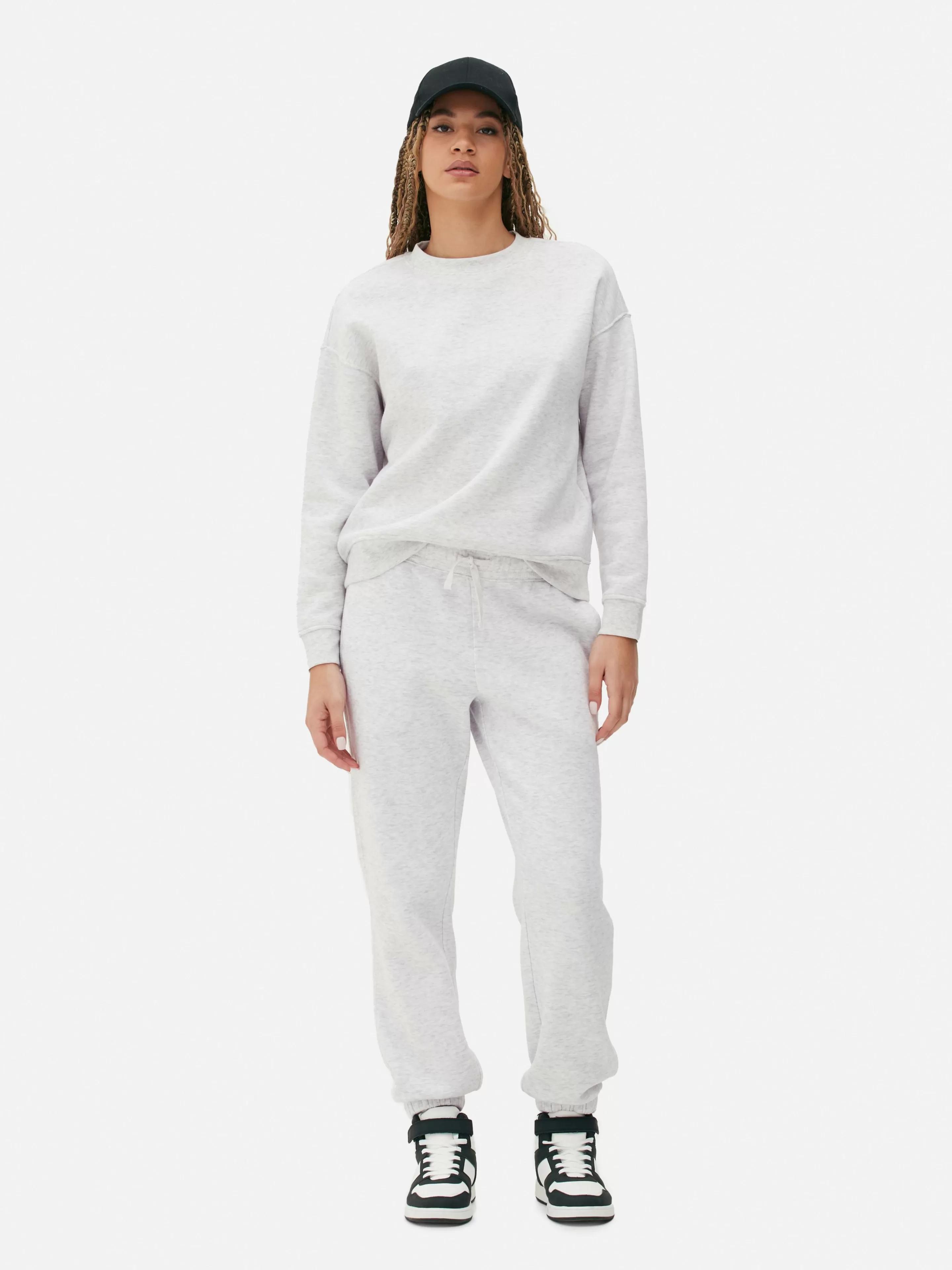 Primark Loungewear | Jogginghosen | Regular-Fit-Jogginghose Mit Bündchen Grau meliert