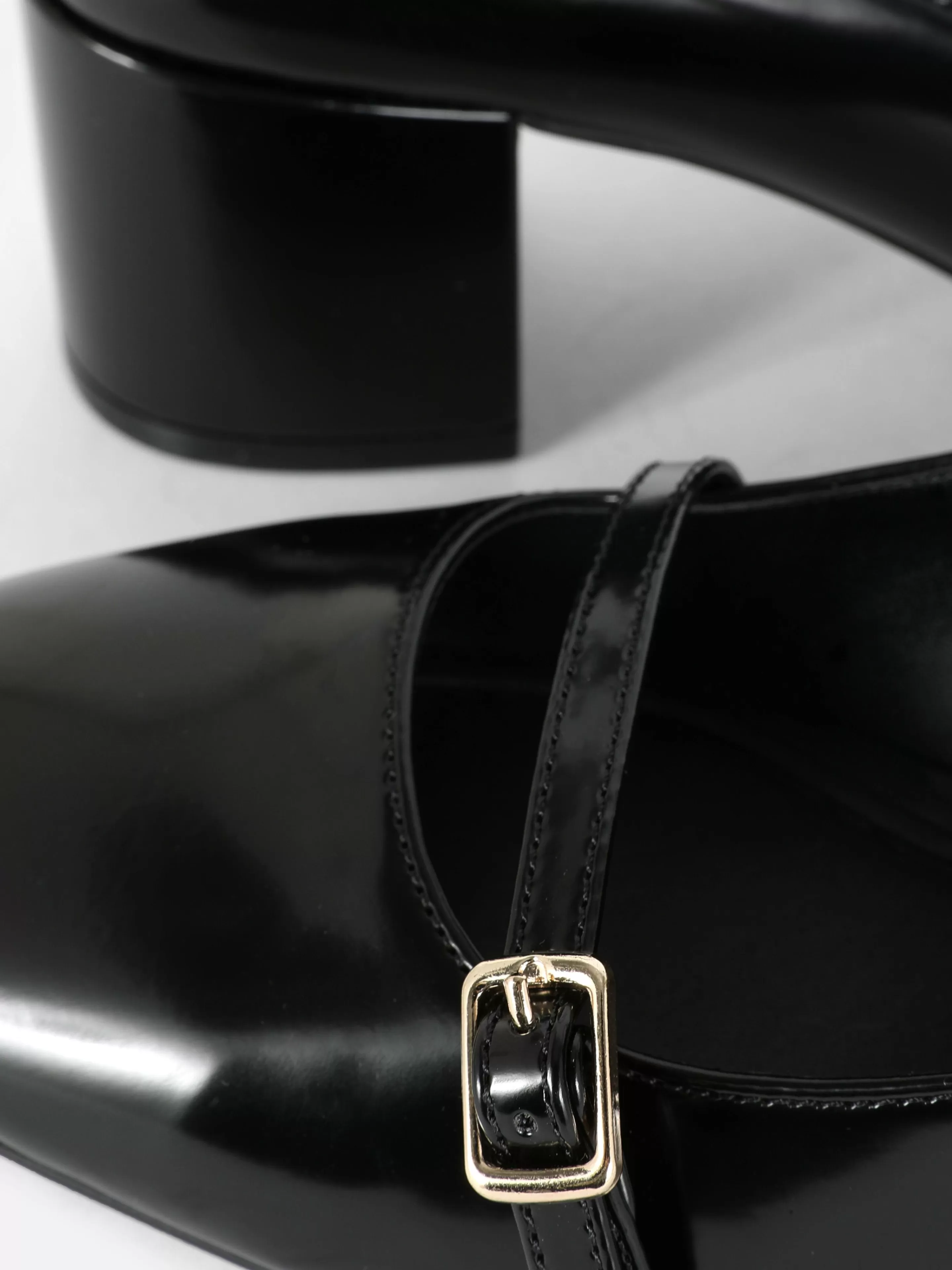Primark Heels | „Rita Ora“ Mary Janes Mit Absatz Und Drei Riemchen Schwarz