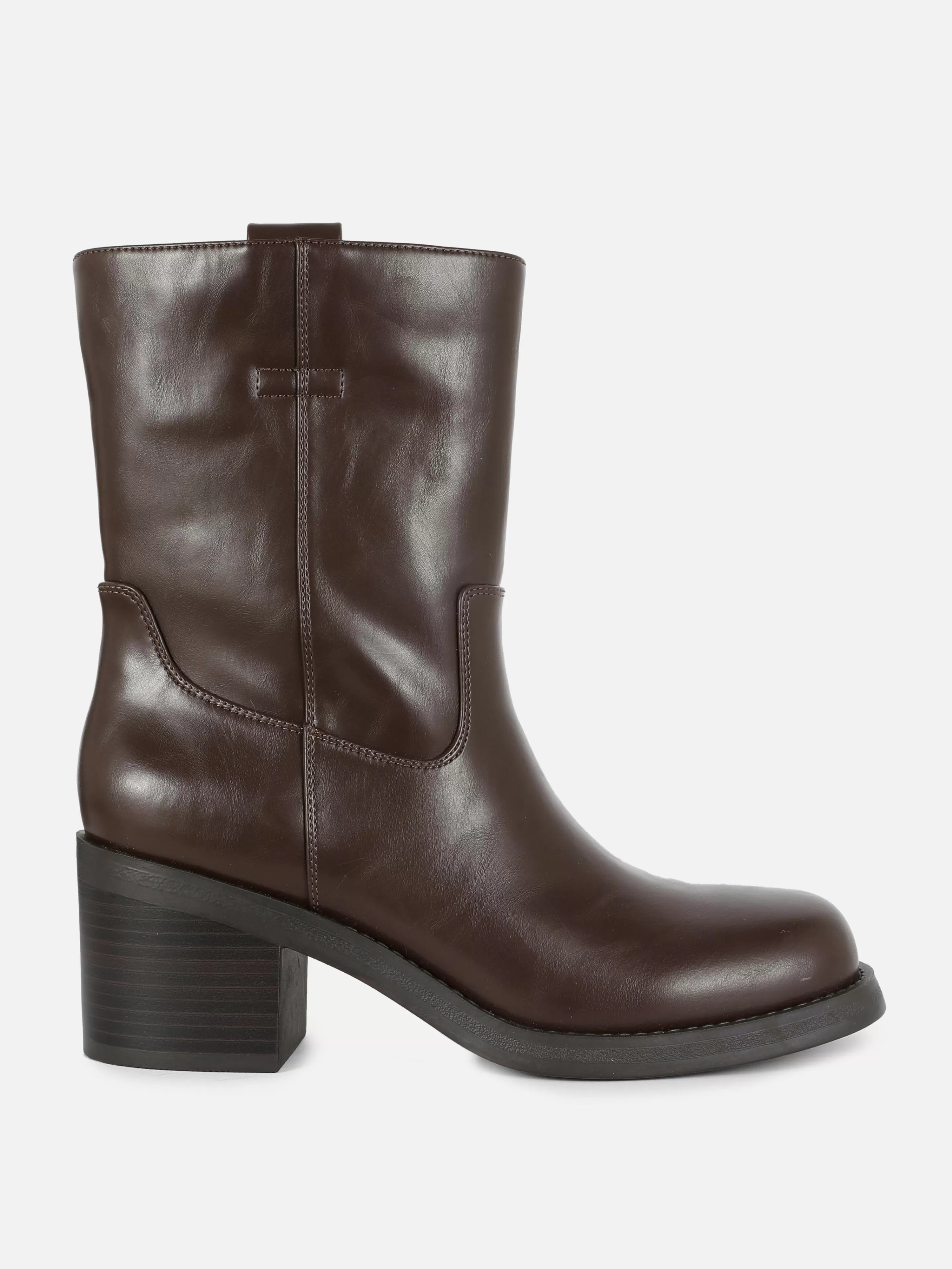 Primark Stiefel | „Rita Ora“ Stiefel Mit Blockabsatz Schokoladenbraun