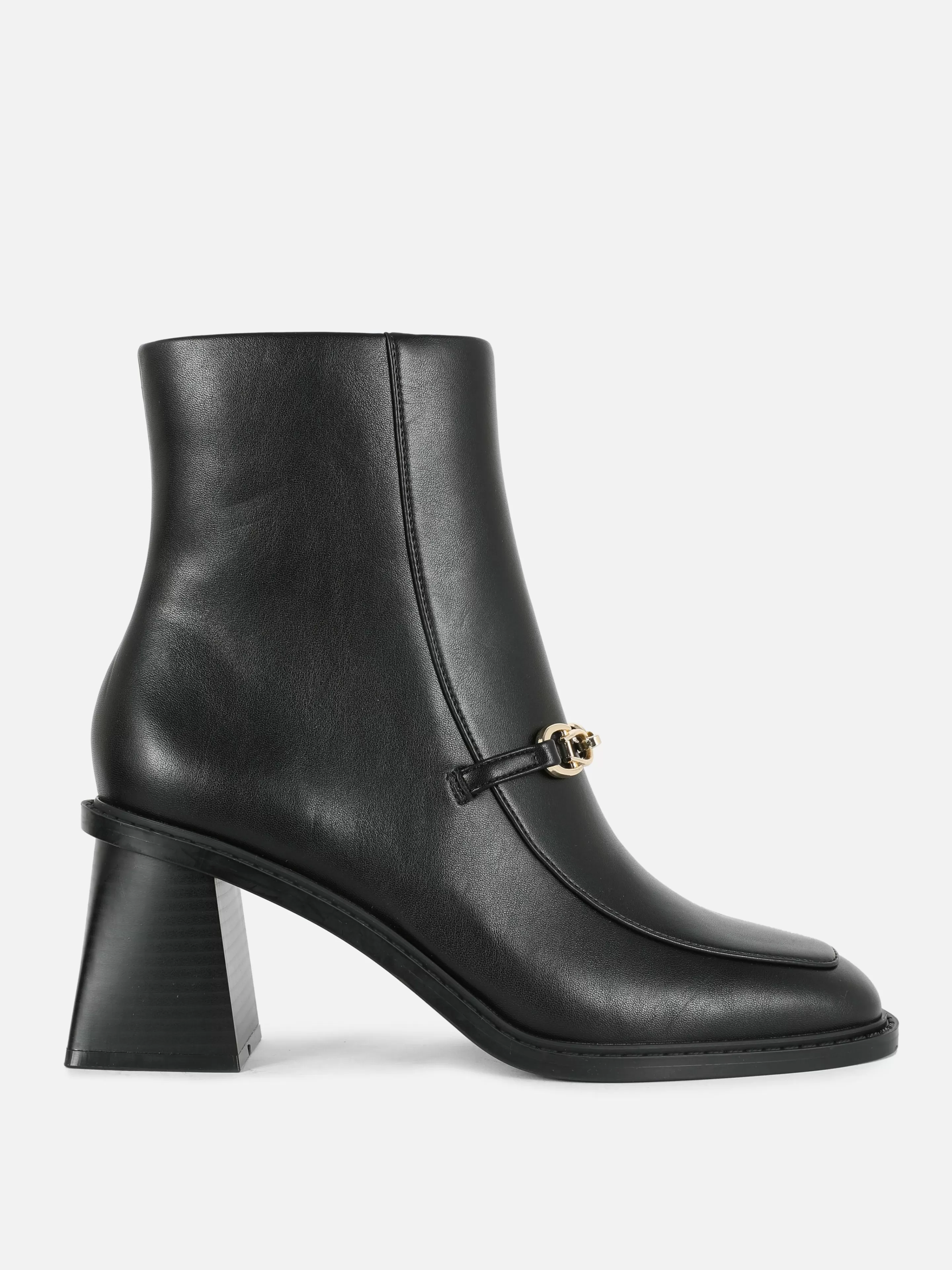 Primark Stiefel | „Rita Ora“ Stiefeletten Mit Blockabsatz Und Kettendetail Schwarz