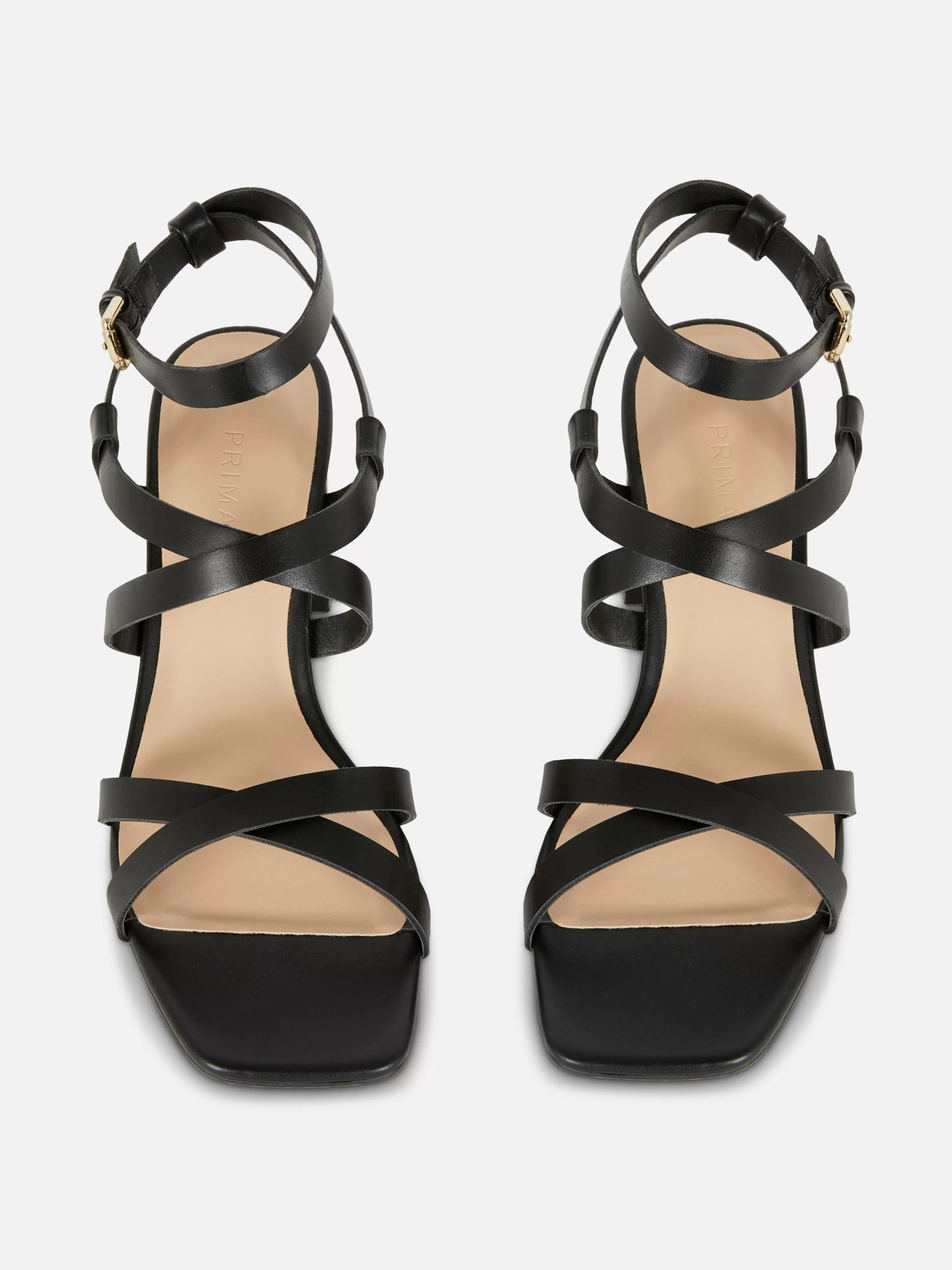 Primark Heels | Sandalen Mit überkreuzten Riemchen Und Blockabsatz Schwarz