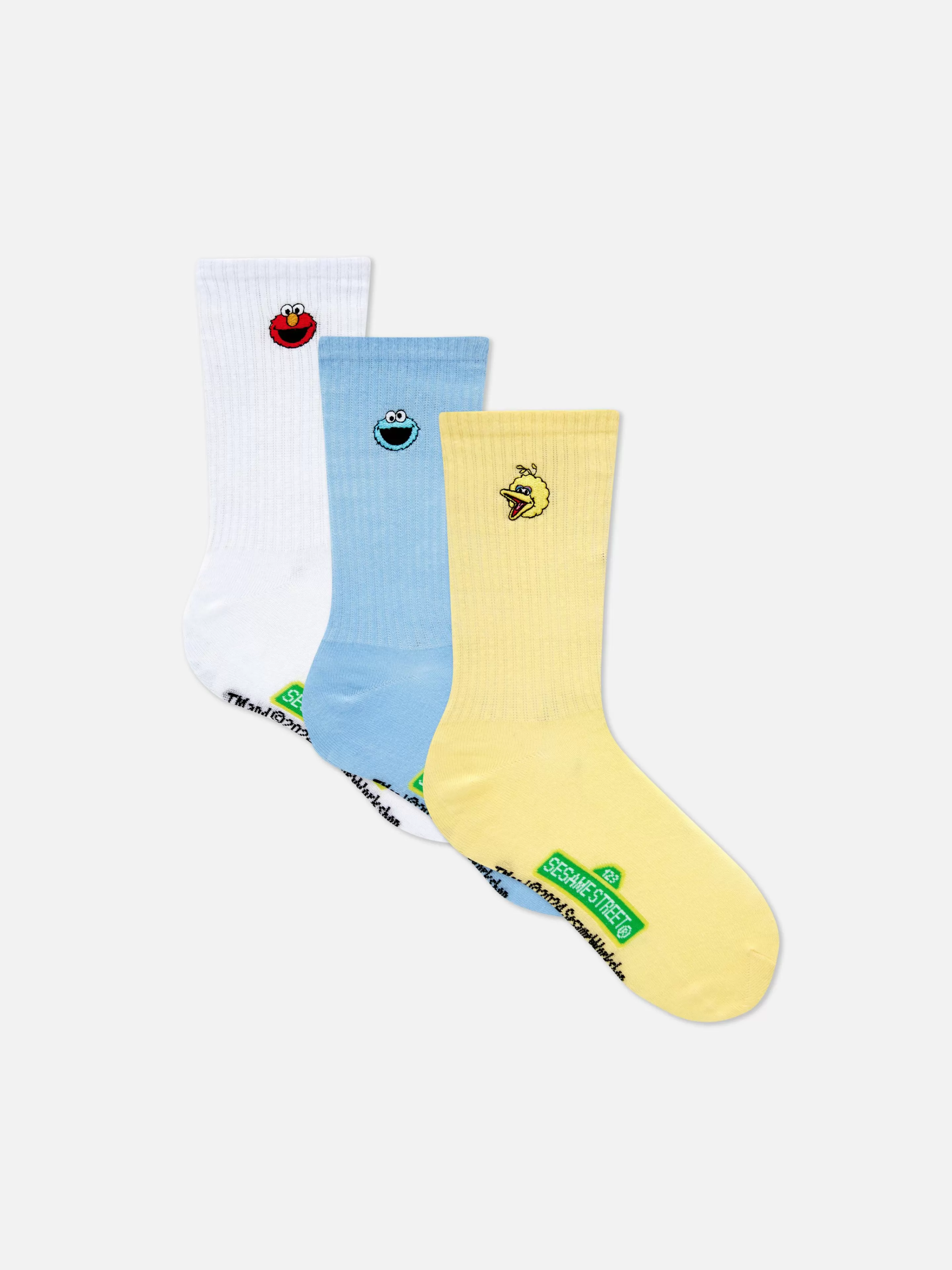 Primark Socken | „Sesamstraße“ Socken, 3er-Pack Gelb