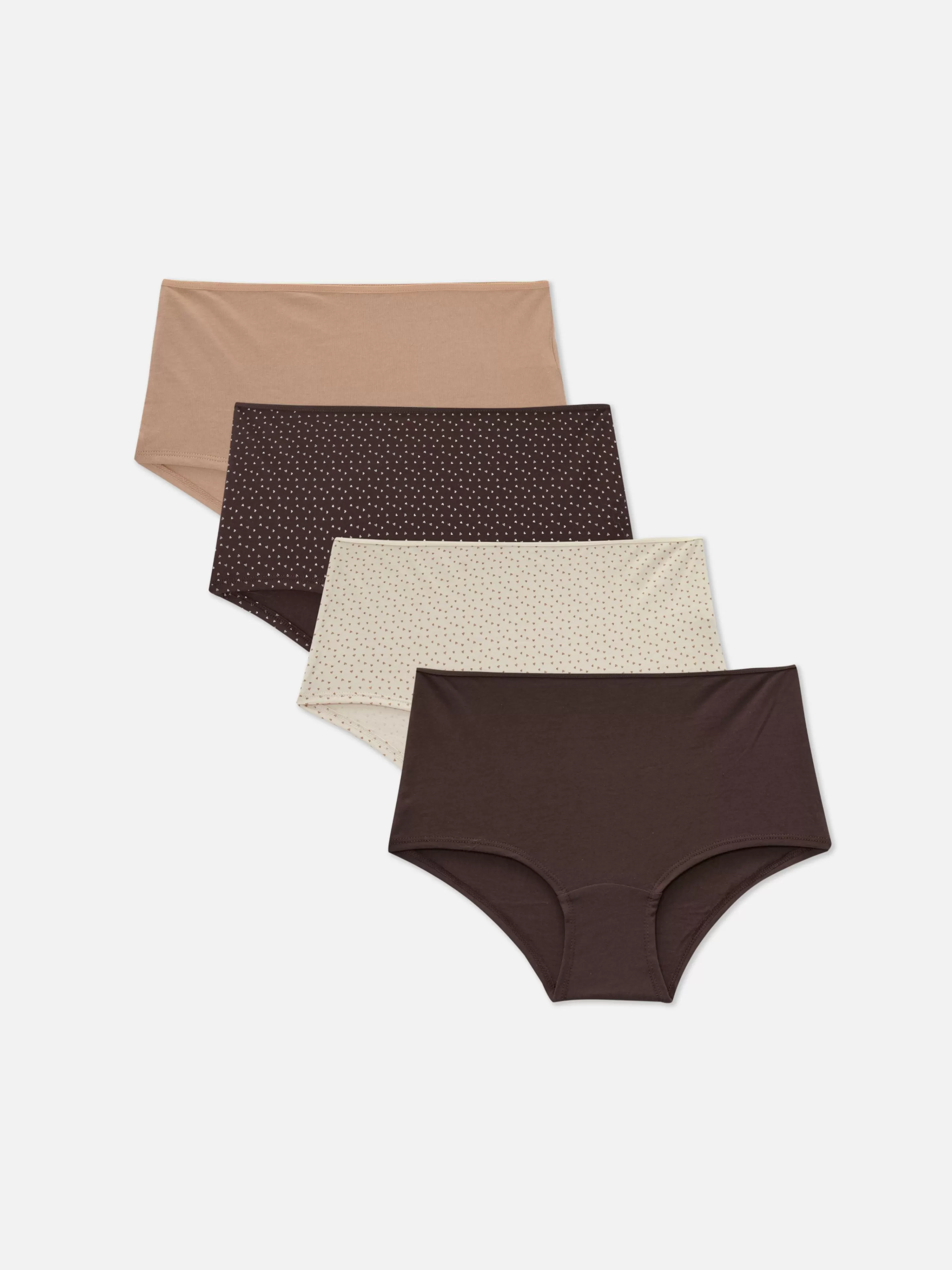 Primark Slips | Shorts Für Jeden Tag, 4er-Pack Naturfarben