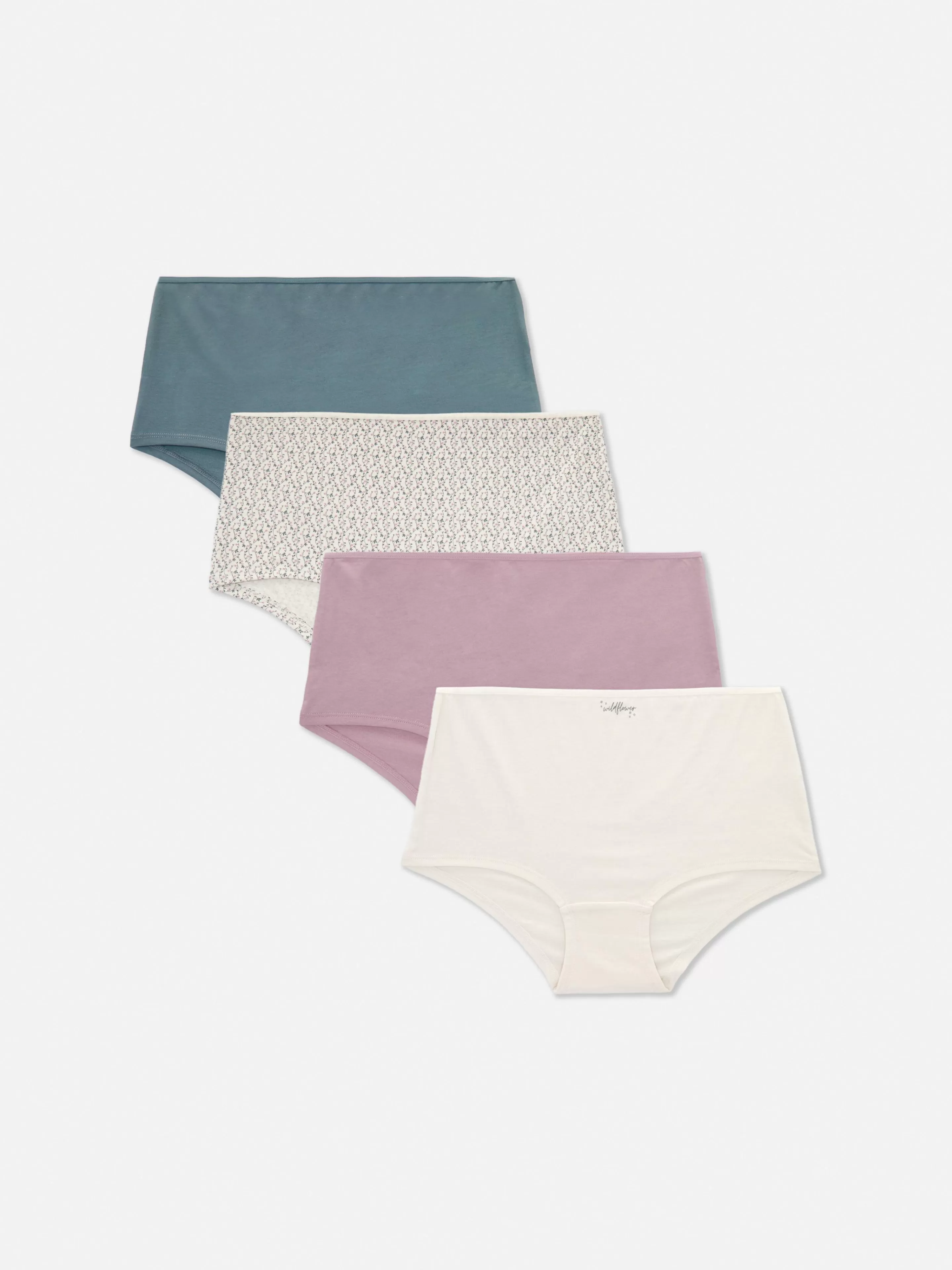 Primark Slips | Shorts Für Jeden Tag, 4er-Pack Erikaviolett