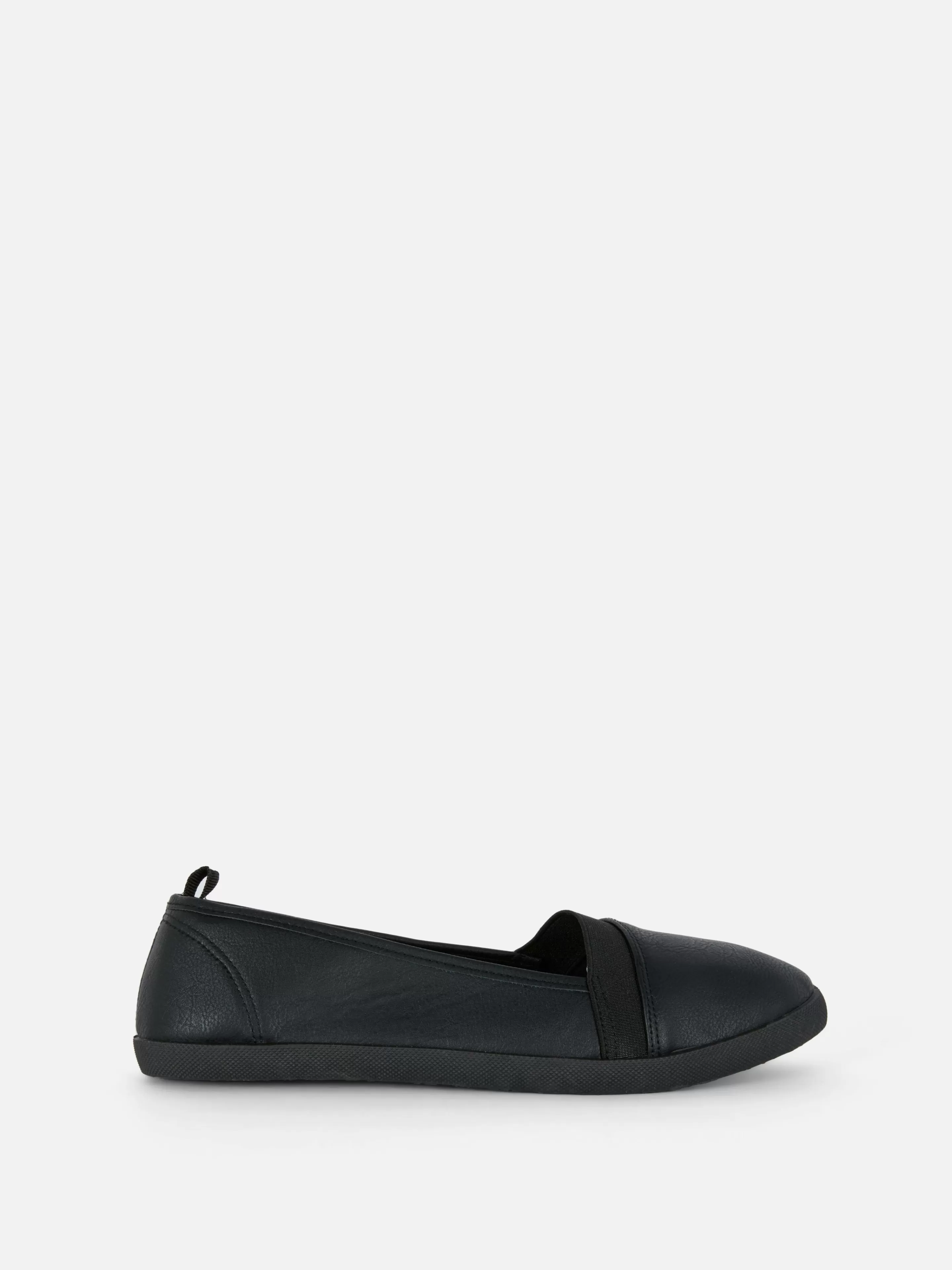 Primark Sneakers | Slip-On-Schuhe Aus Kunstleder Schwarz