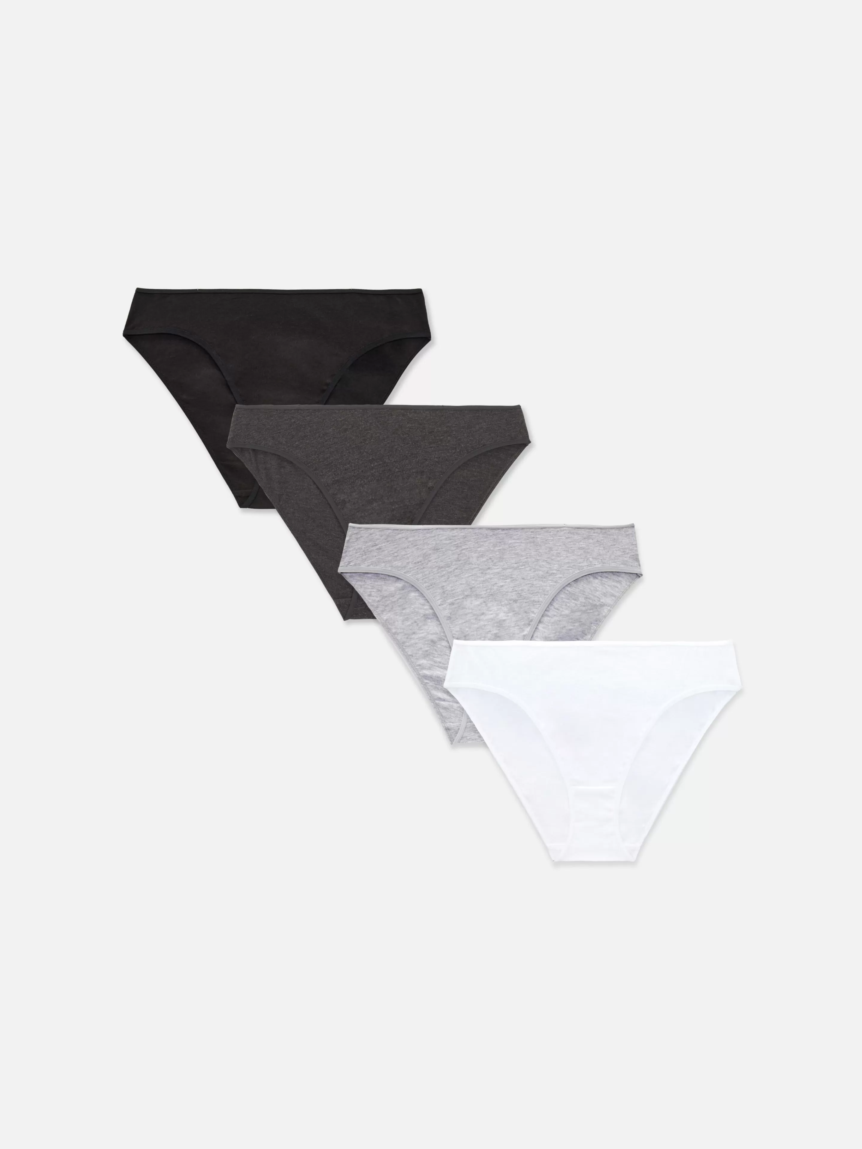 Primark Slips | Slips Für Jeden Tag, 4er-Pack Schwarz/Weiß