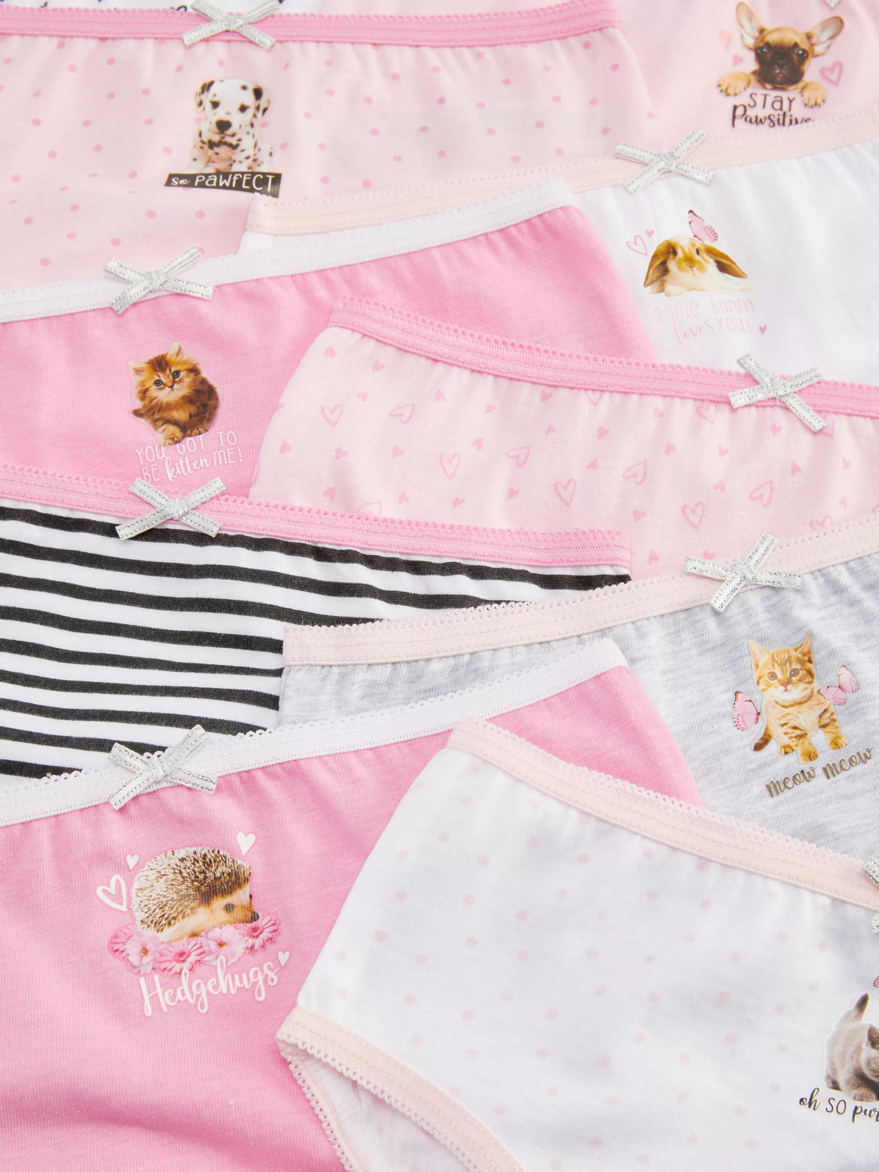 Primark Unterwäsche | Slips Mit Verschiedenen Tiermotiven, 10er-Pack Multi