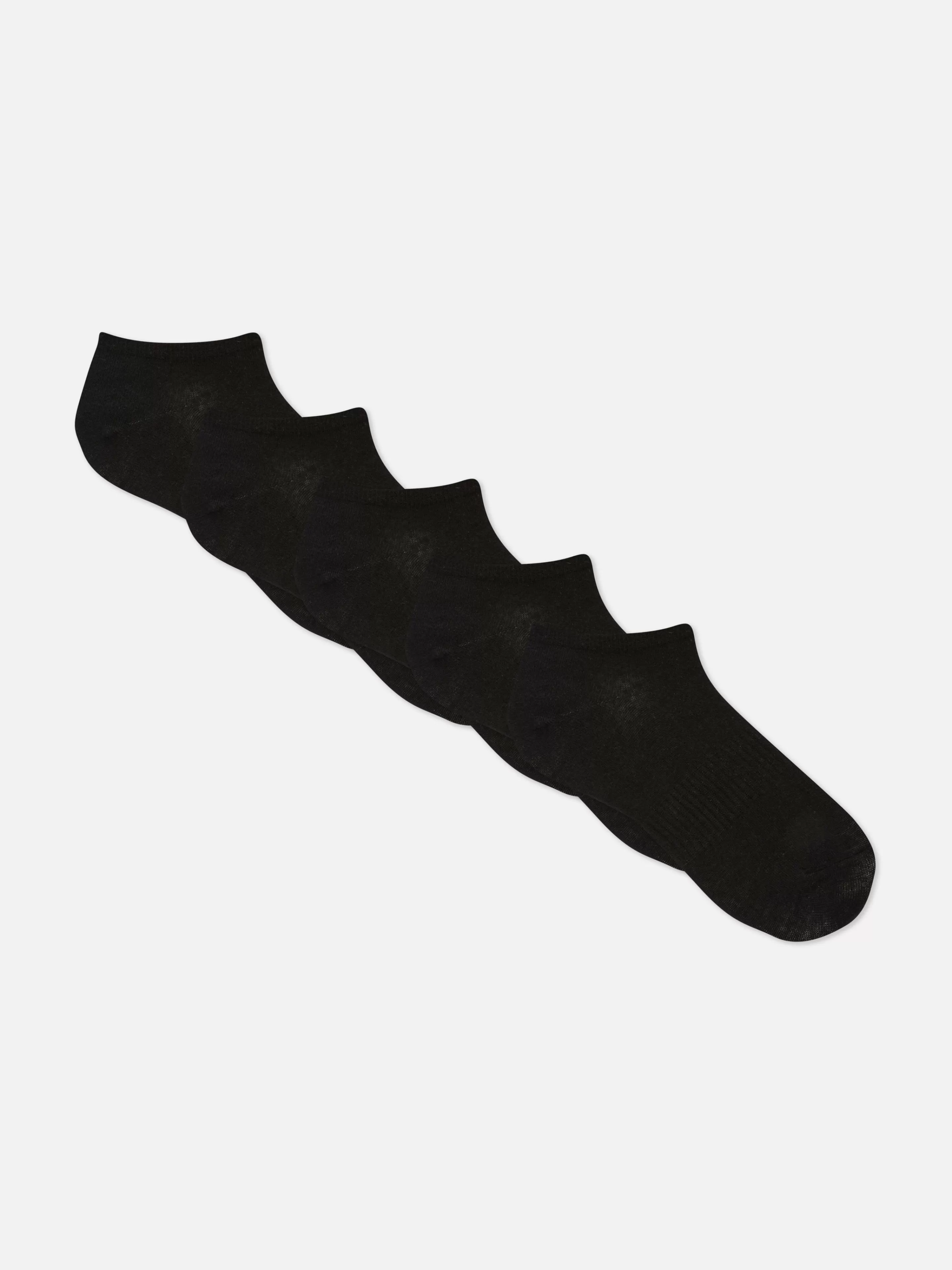 Primark Socken | Sportbekleidung | Sneakersocken, 5er-Pack Schwarz