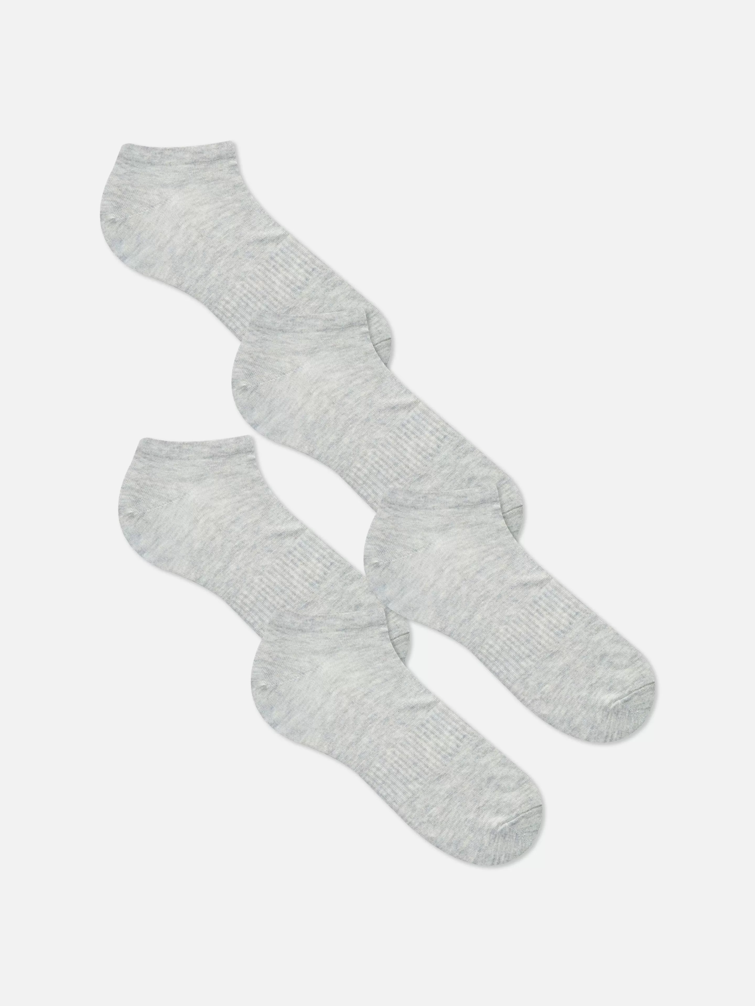 Primark Socken | Sneakersocken Mit Unterstützender Fußmitte, 5er-Pack Grau