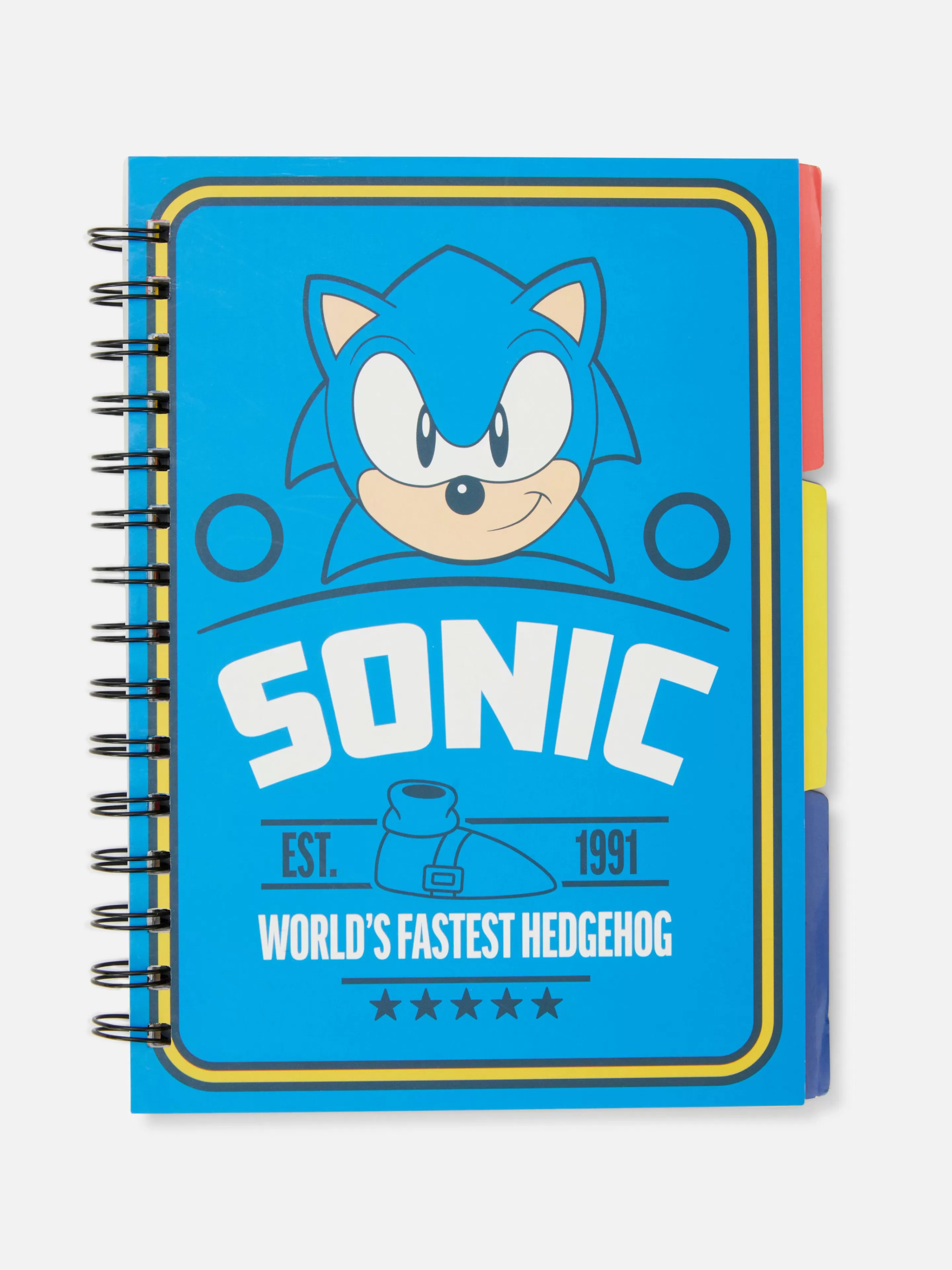 Primark Notizbücher | „Sonic The Hedgehog“ A5-Notizbuch Blau