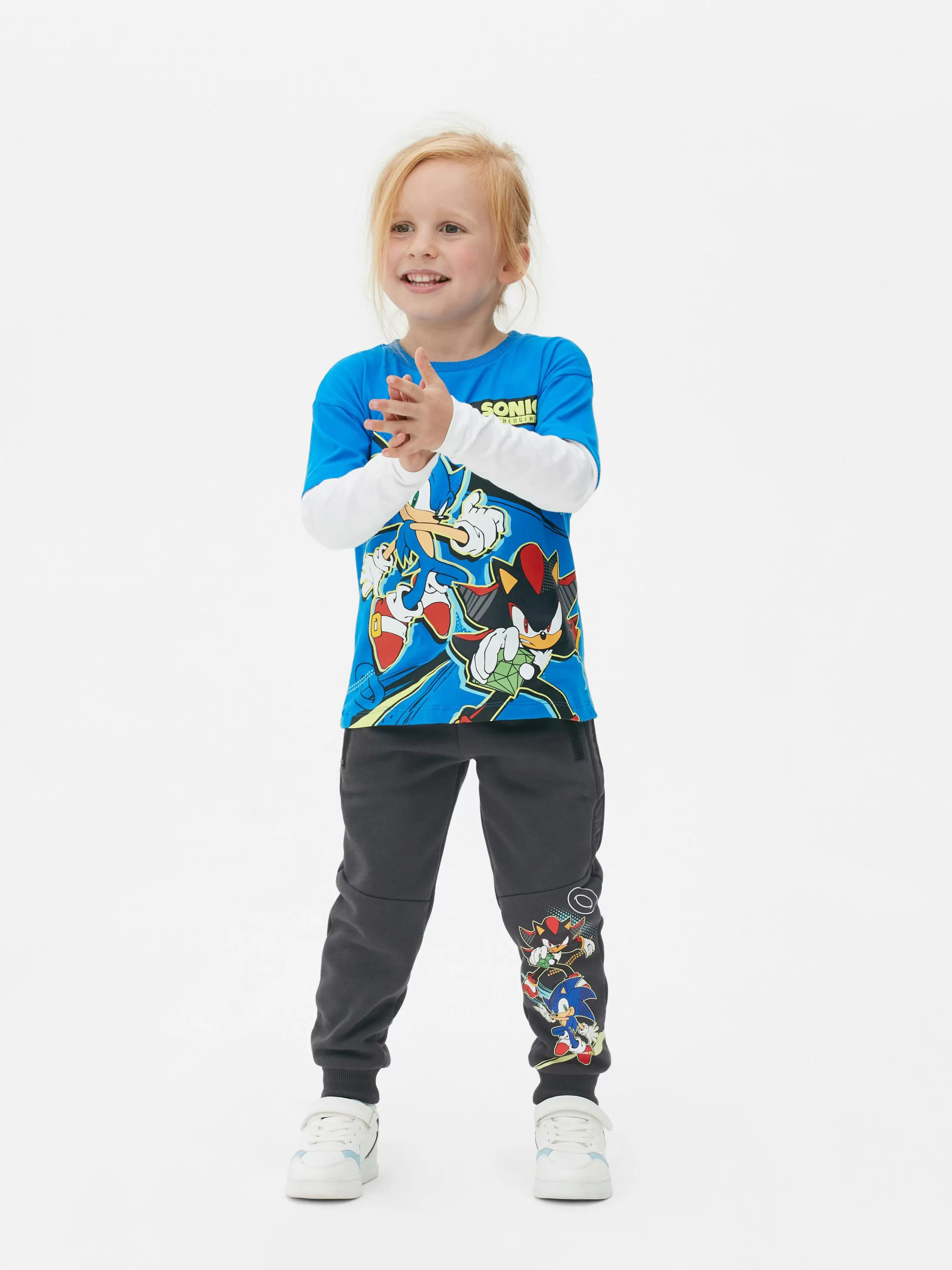 Primark Jogginghosen | „Sonic The Hedgehog“ Jogginghose Mit Grafik Anthrazitfarben