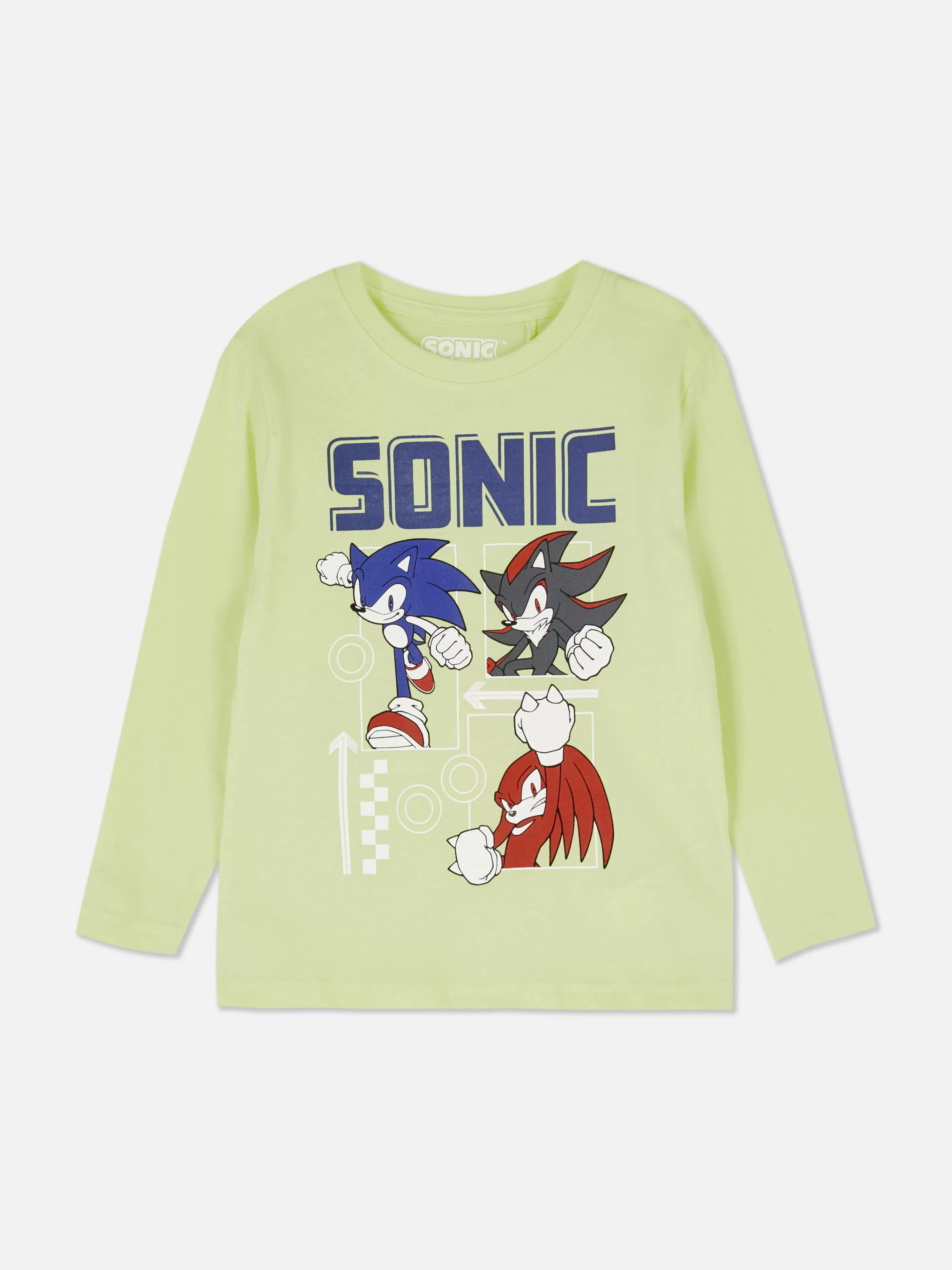 Primark Tops Und T-Shirts | „Sonic The Hedgehog“ Langarm-T-Shirt Gelb