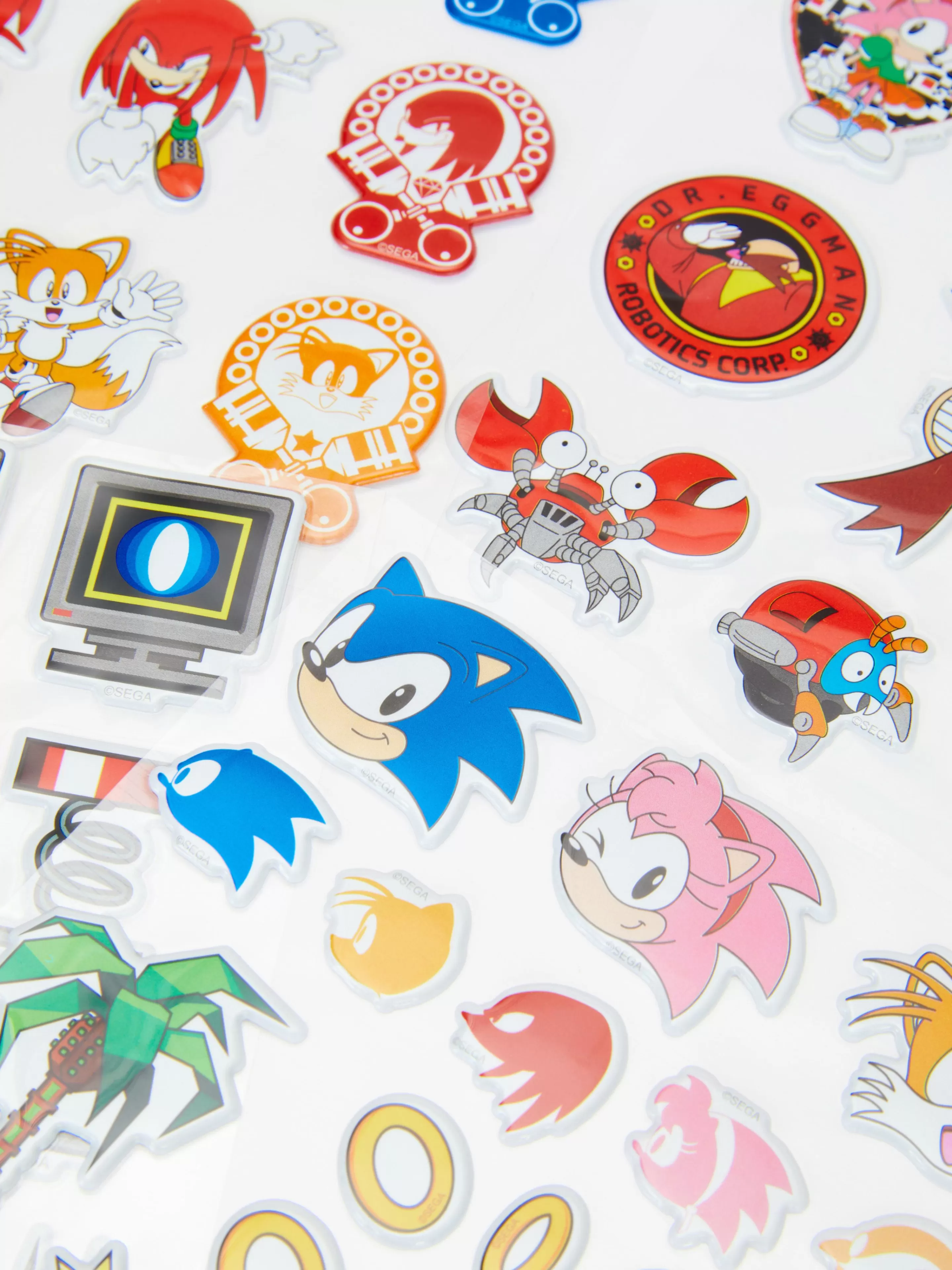 Primark Basteln Und Handarbeiten | „Sonic The Hedgehog“ Sticker, 50er-Pack Blau