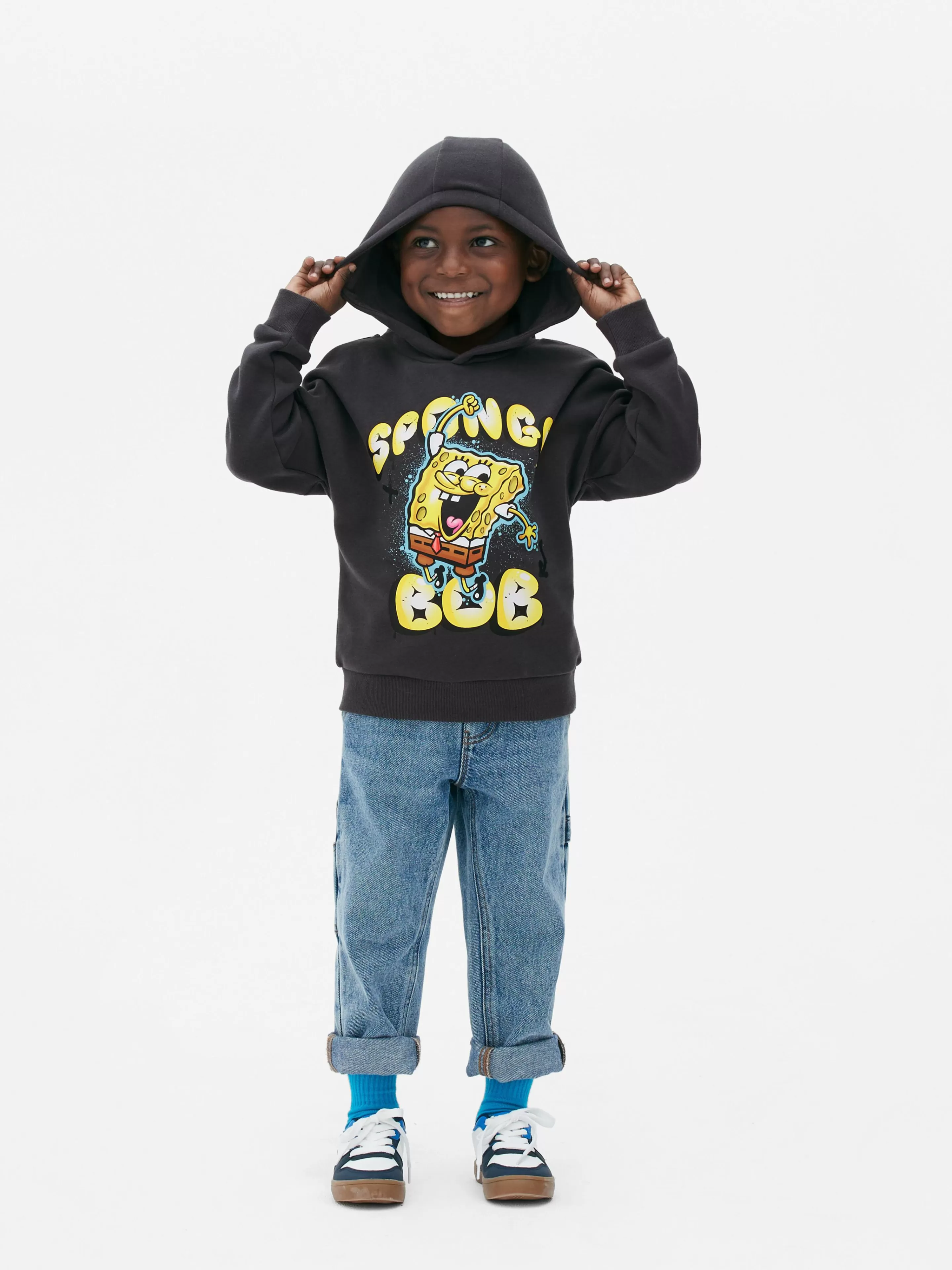 Primark Hoodies Und Sweatshirts | „SpongeBob Schwammkopf“ Hoodie Anthrazitfarben