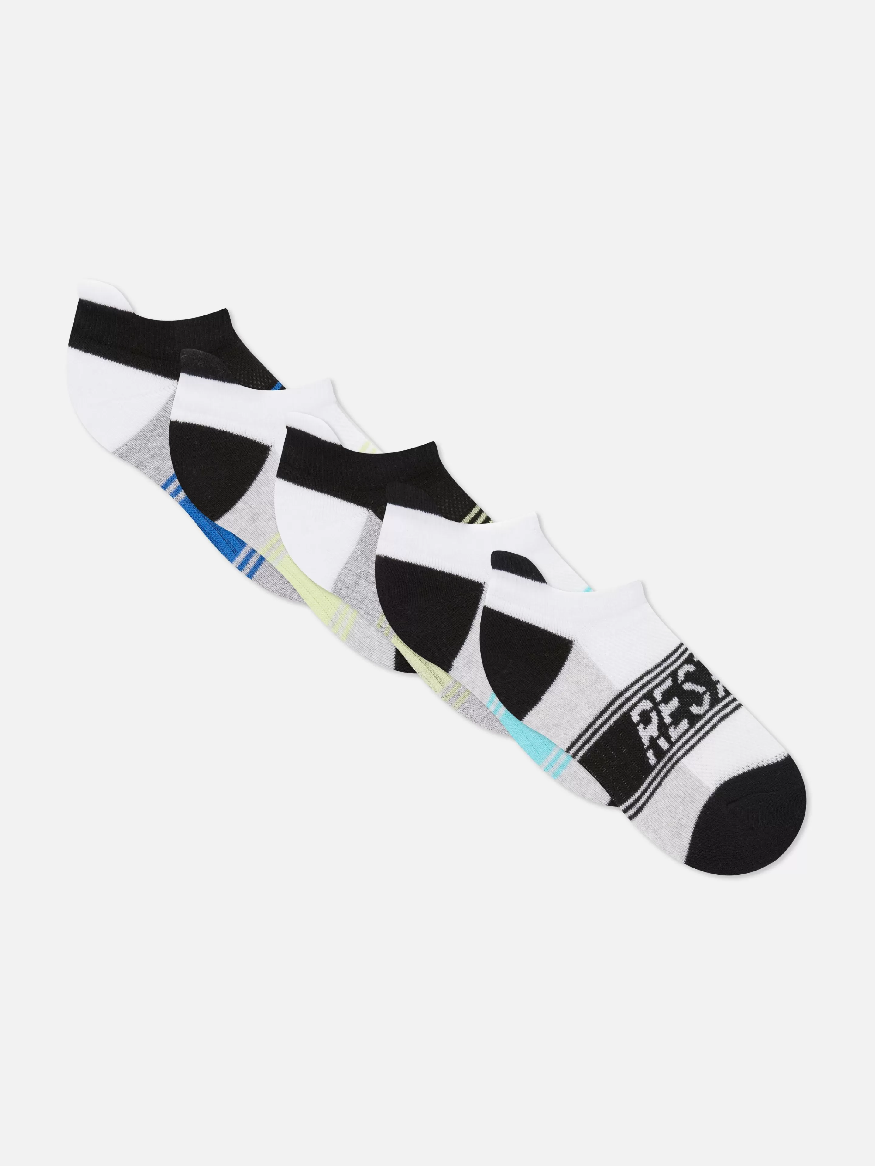 Primark Socken | Sportliche Sneakersocken Mit Slogan, 5er-Pack Multi