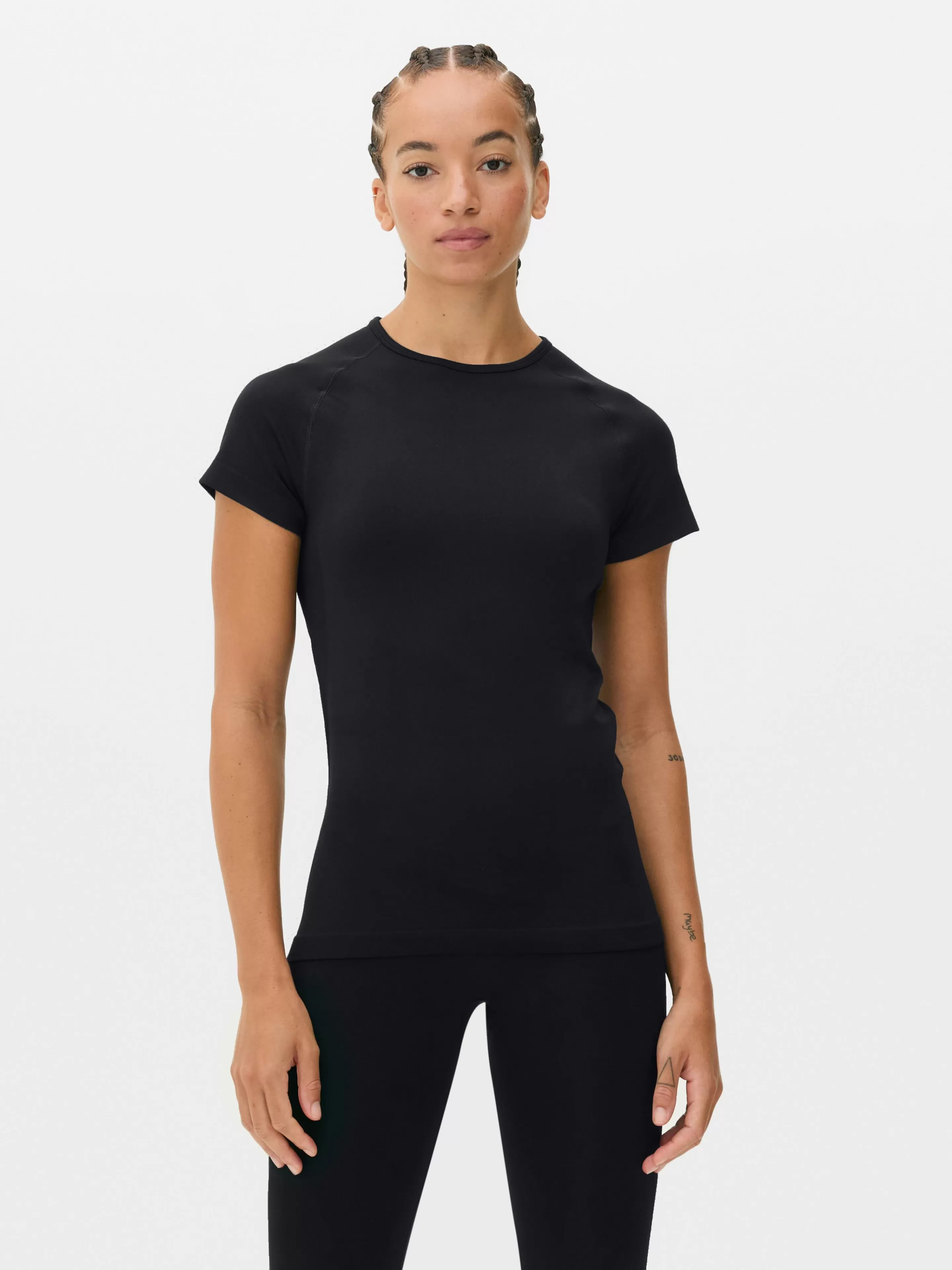 Primark Fitnesskleidung Und Activewear | Sportliches Performance-T-Shirt Schwarz