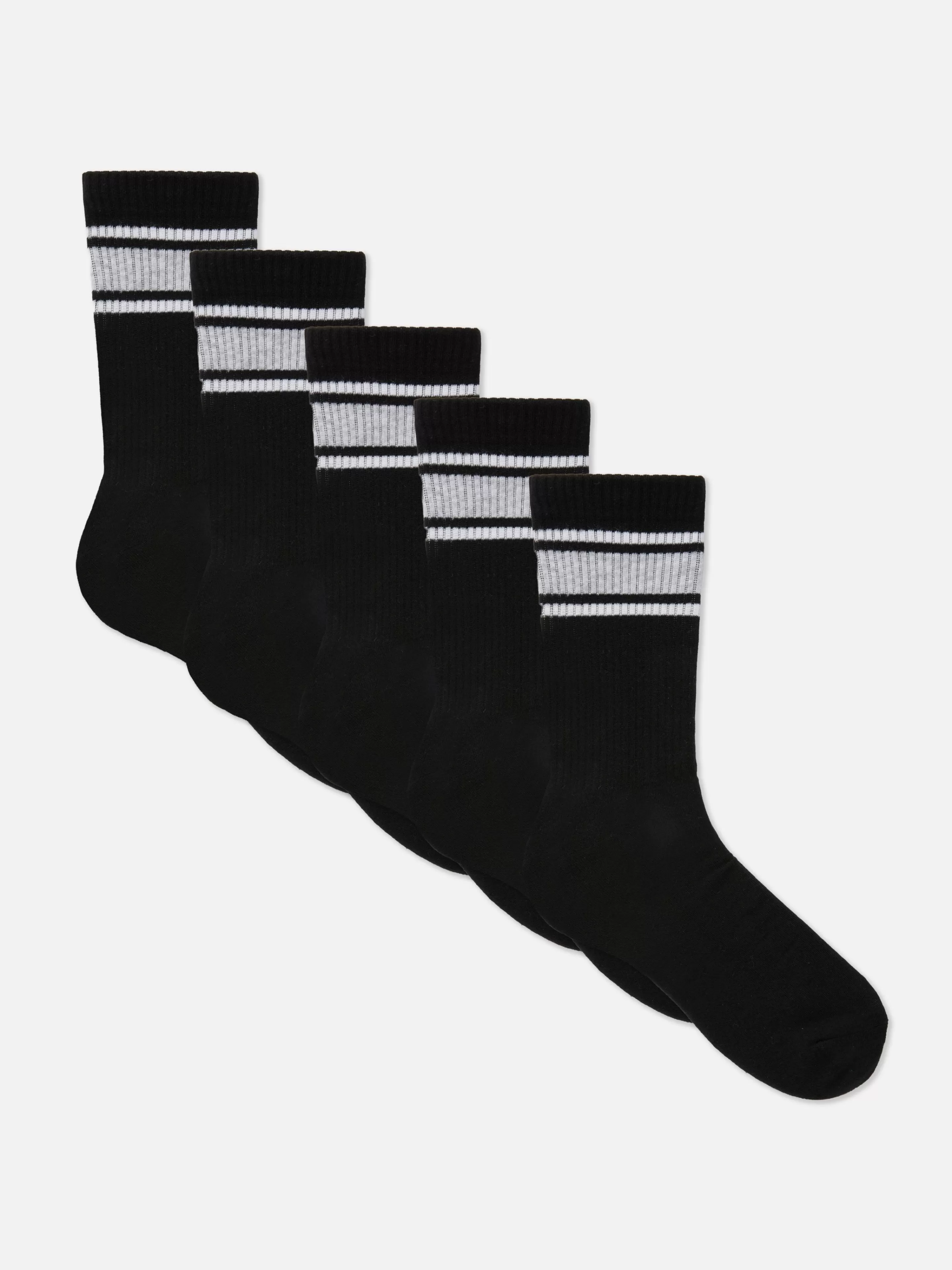 Primark Socken | Sportbekleidung | Sport-Socken, 5er-Pack Schwarz