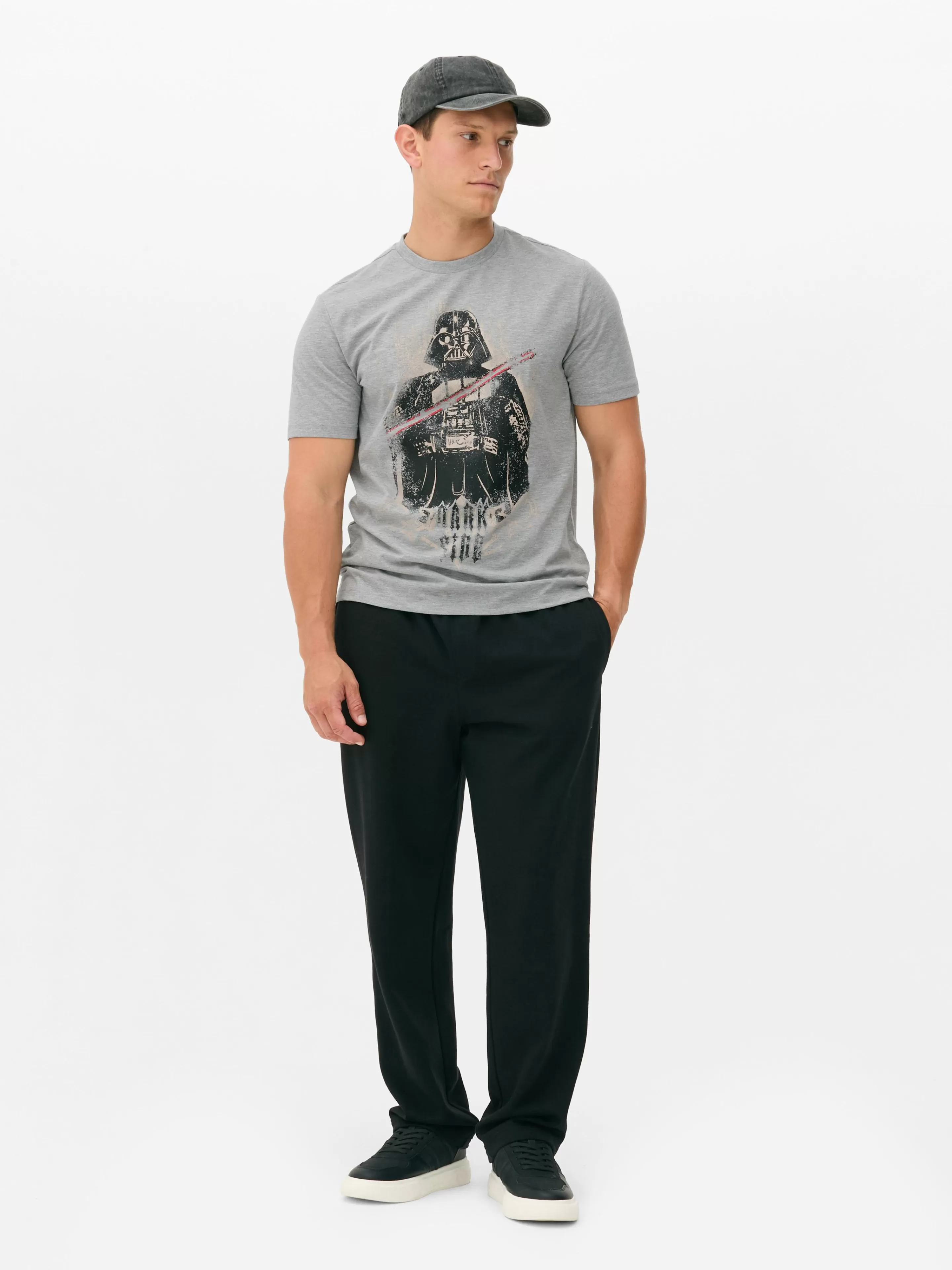 Primark Tops Und T-Shirts | „Star Wars Darth Vader“ T-Shirt Grau meliert