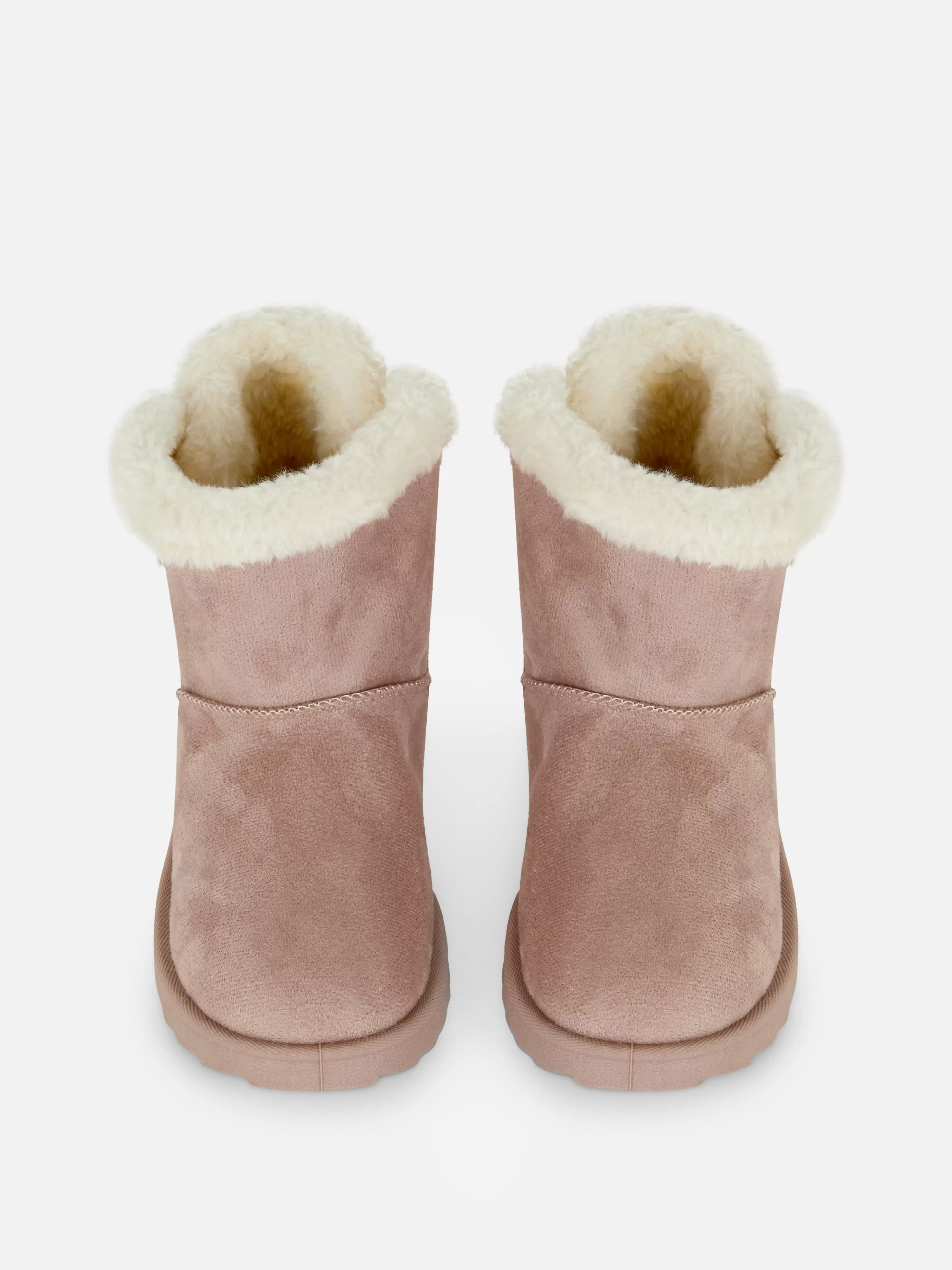 Primark Stiefel Und Gummistiefel | Stiefel Mit Plüschfutter Und Schleife Hinten Rosa