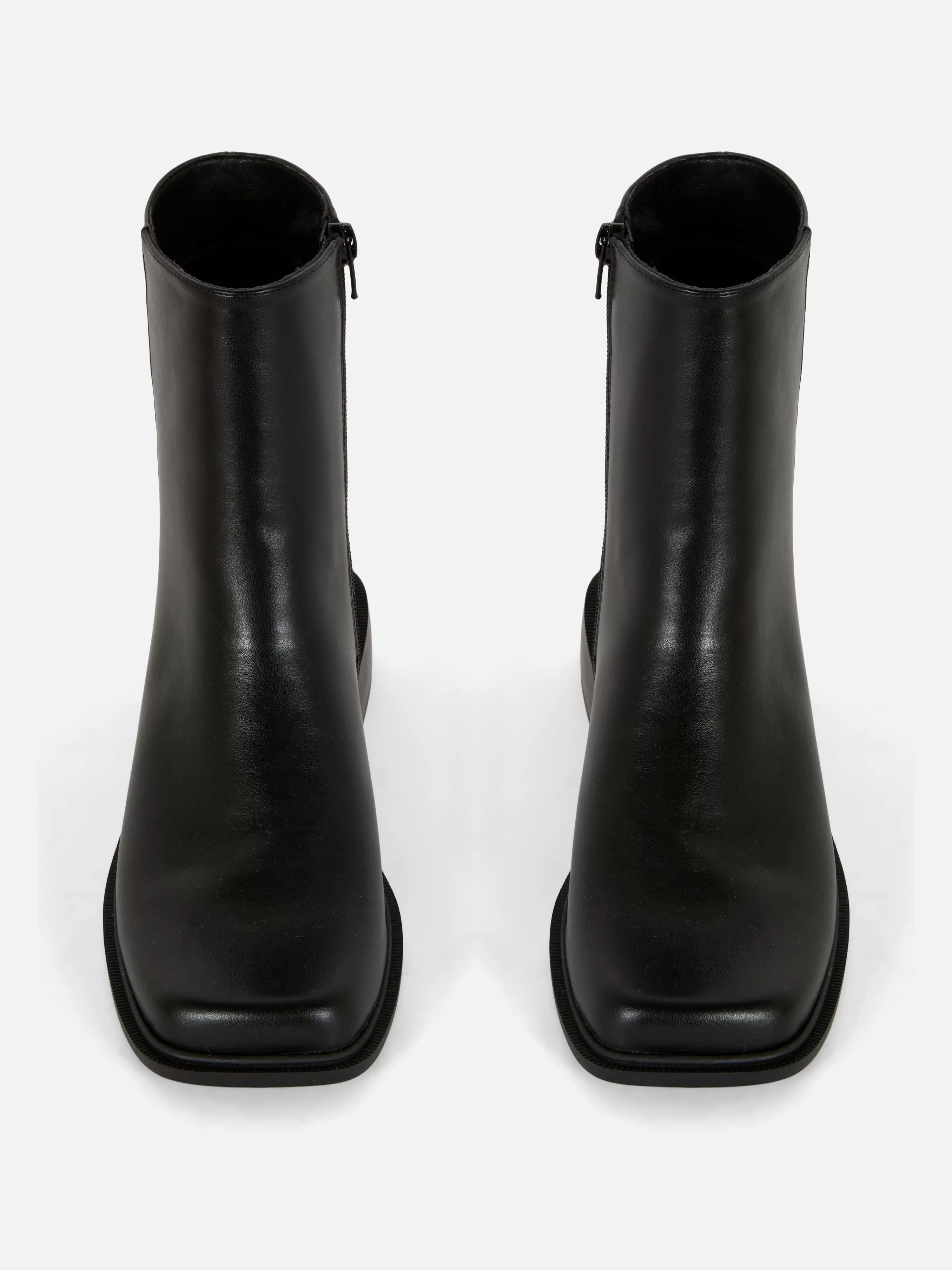 Primark Stiefel | Stiefeletten Mit Eckiger Zehenpartie Schwarz