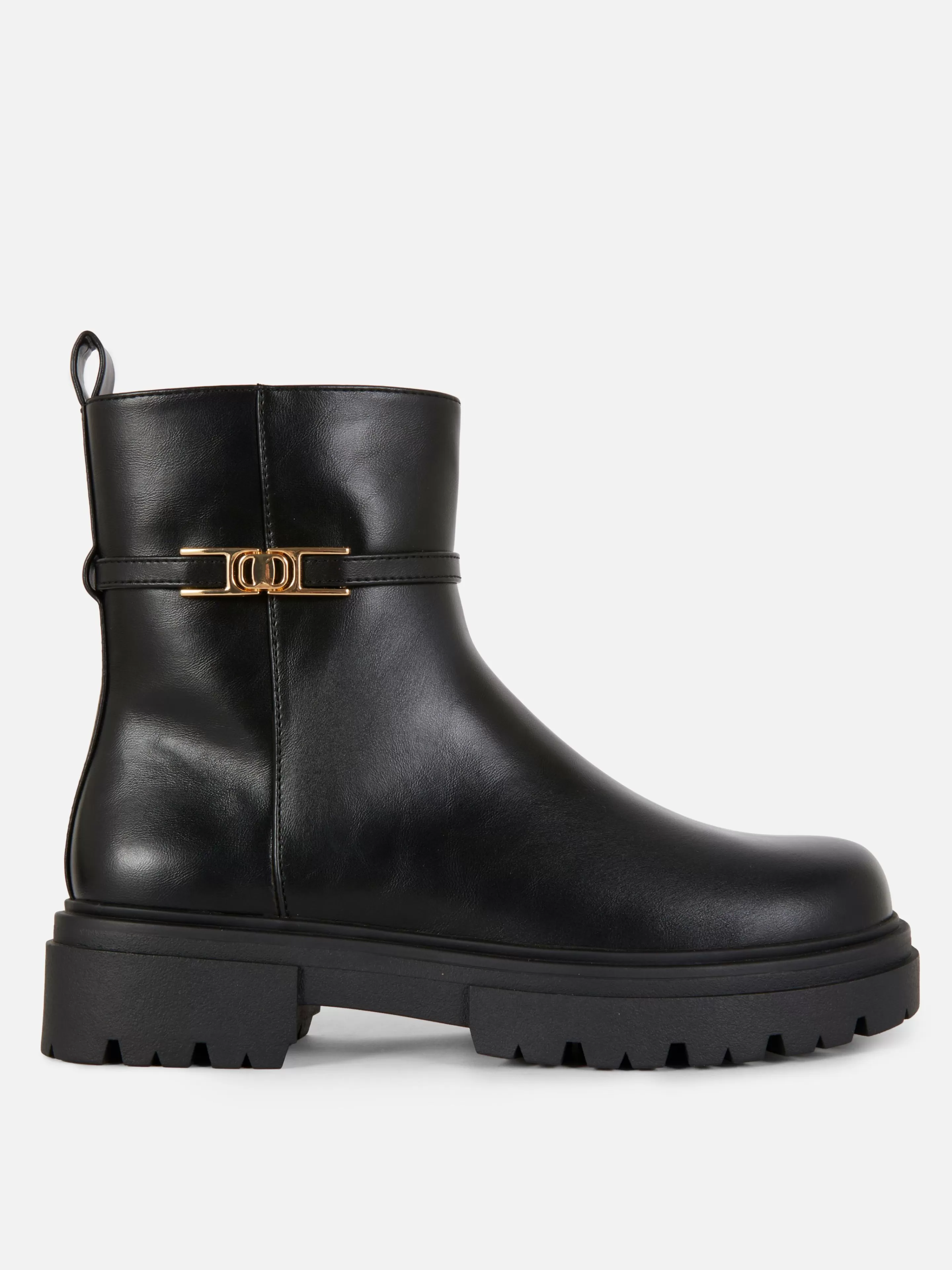 Primark Stiefel | Stiefeletten Mit Schnallendetail Schwarz