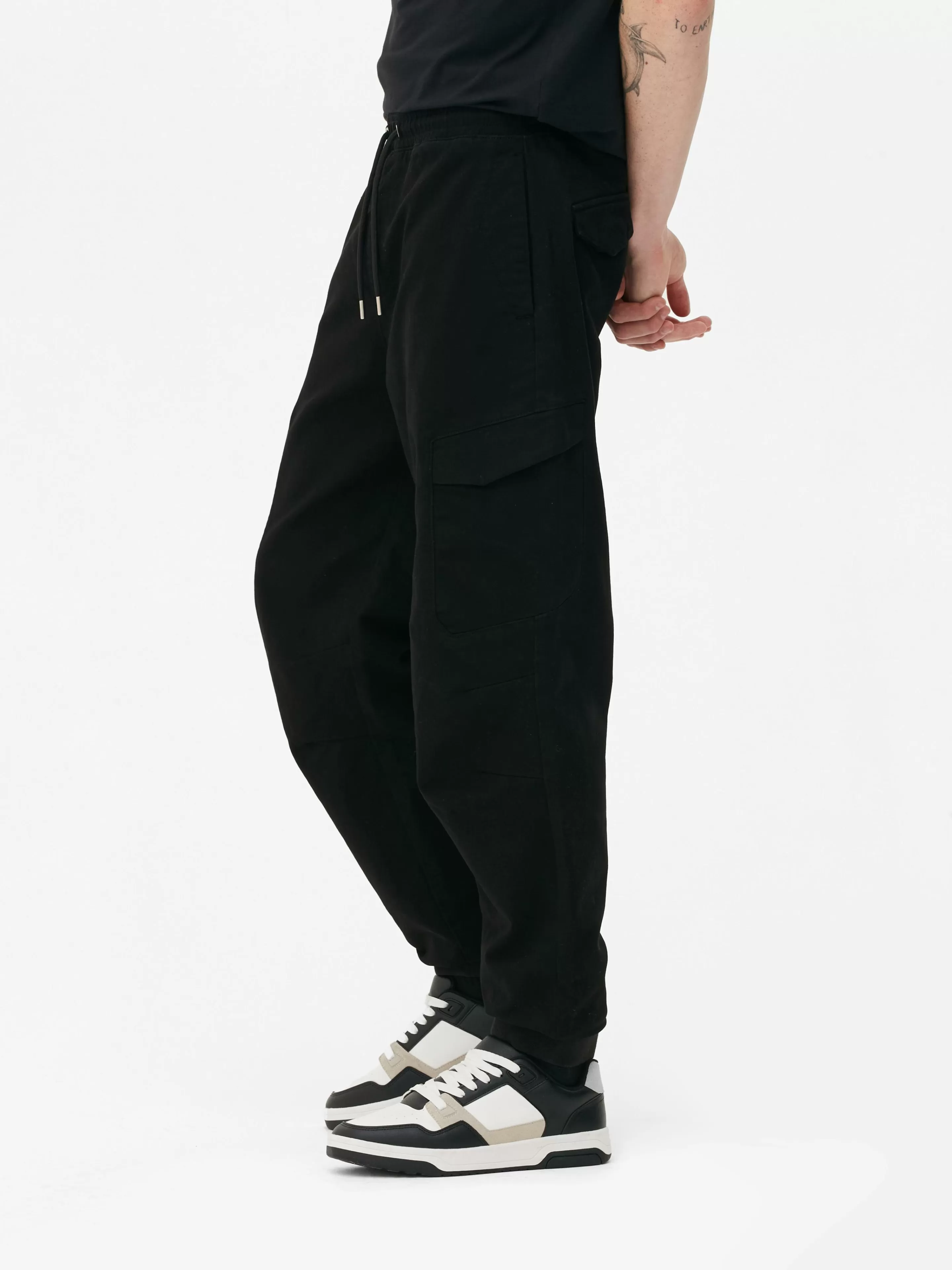 Primark Hosen | Stretch-Cargo-Jogginghose In Lockerer Passform Schwarz